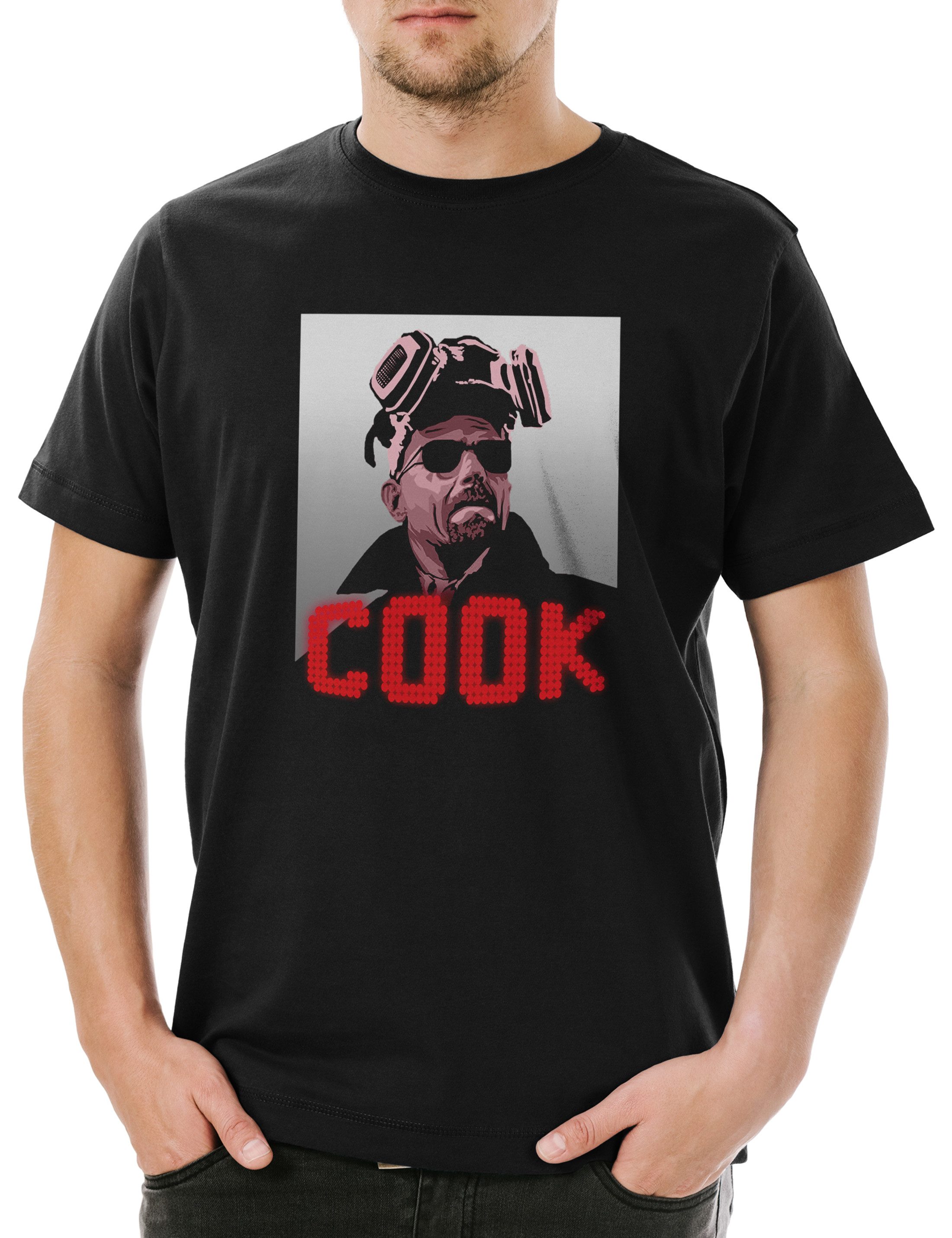 Print-Shirt Cook Herren T-Shirt Walter Breaking White Ehrmantraut Bad Crystal