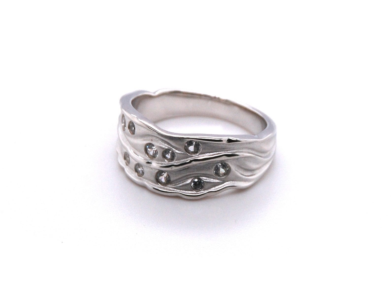 Sogni d'oro Silberring mit Zirkon weiß, Silber 925