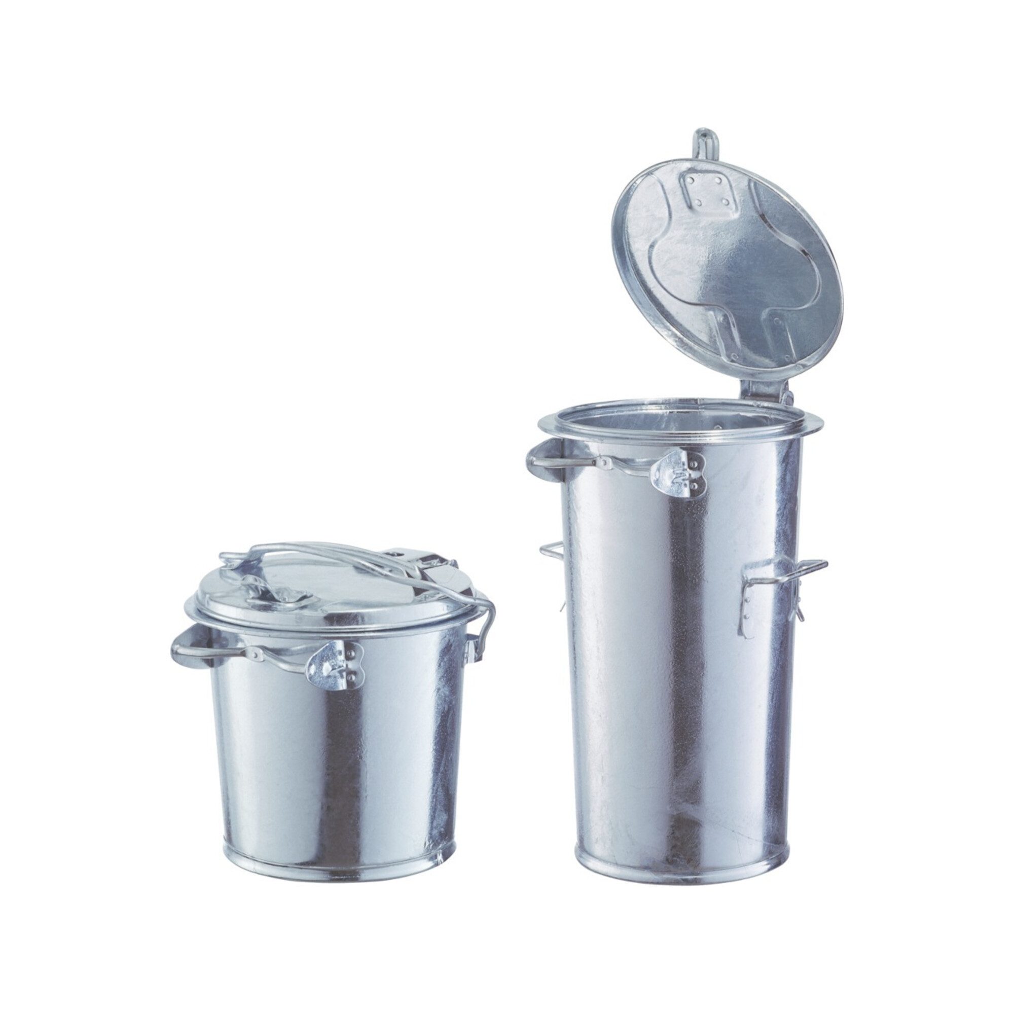 RENNER Mülleimer Mülleimer 50l Stahlbl.TZN o.Bügel
