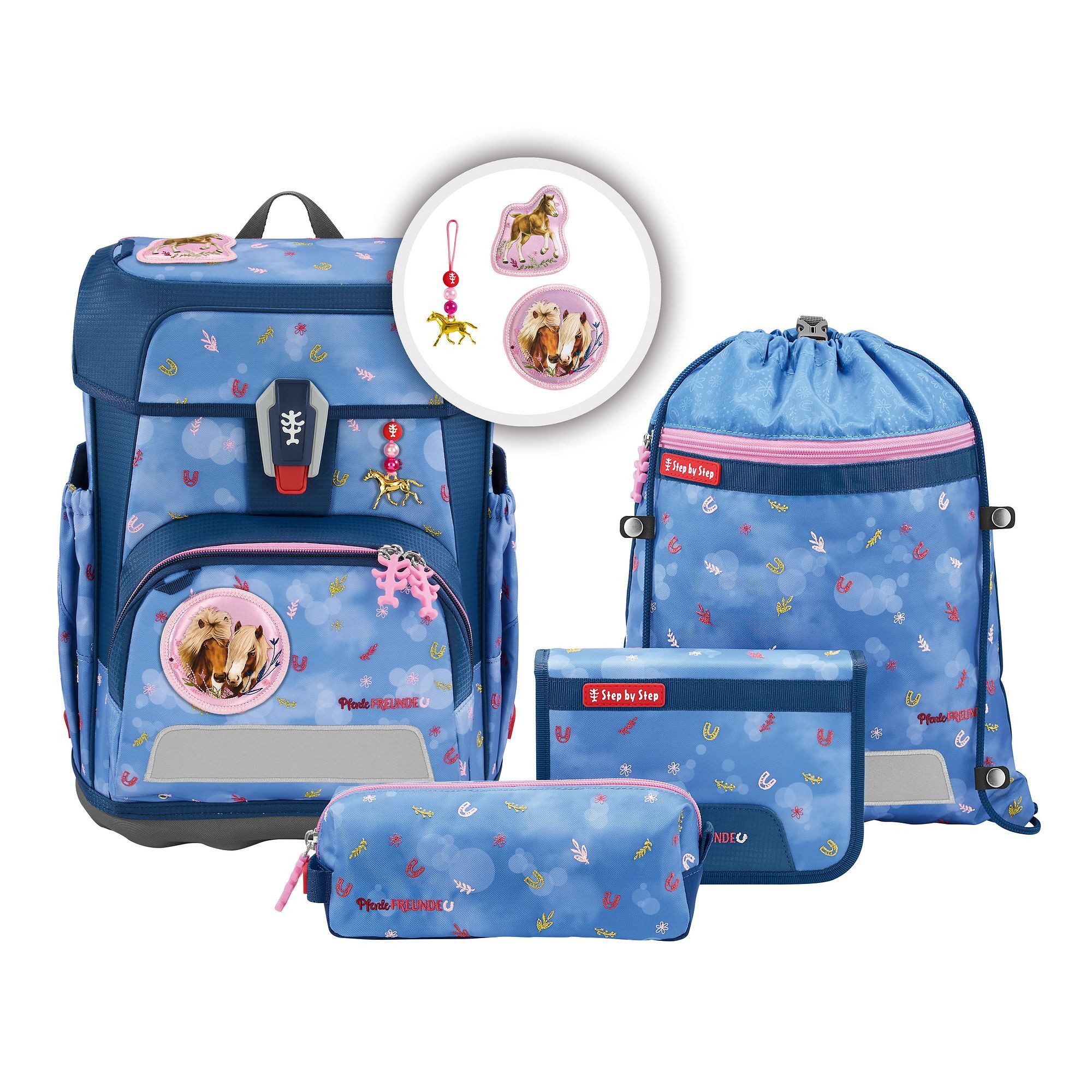 Step by Step Schulranzen Cloud Spiegelburg (5-tlg), Polyester