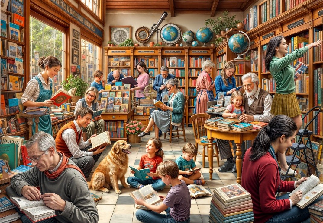 Bluebird Puzzle Puzzle Buchhandlung, Puzzleteile