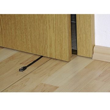 Hama Netzwerkkabel Flach 5m Ethernet Patch-Kabel LAN-Kabel, RJ45, Kein (500 cm), Ideal zur Verlegung unter Teppich Türen Fußleisten