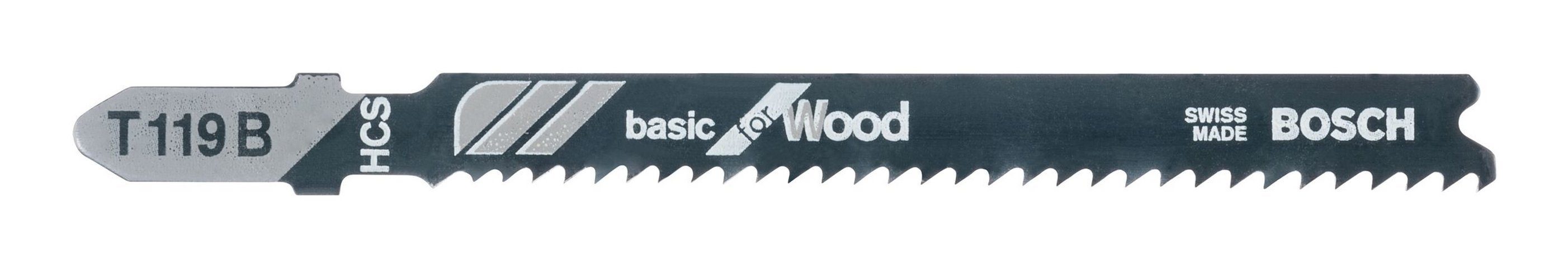 B (3 - for 119 Stück), T BOSCH Wood 3er-Pack Basic Stichsägeblatt