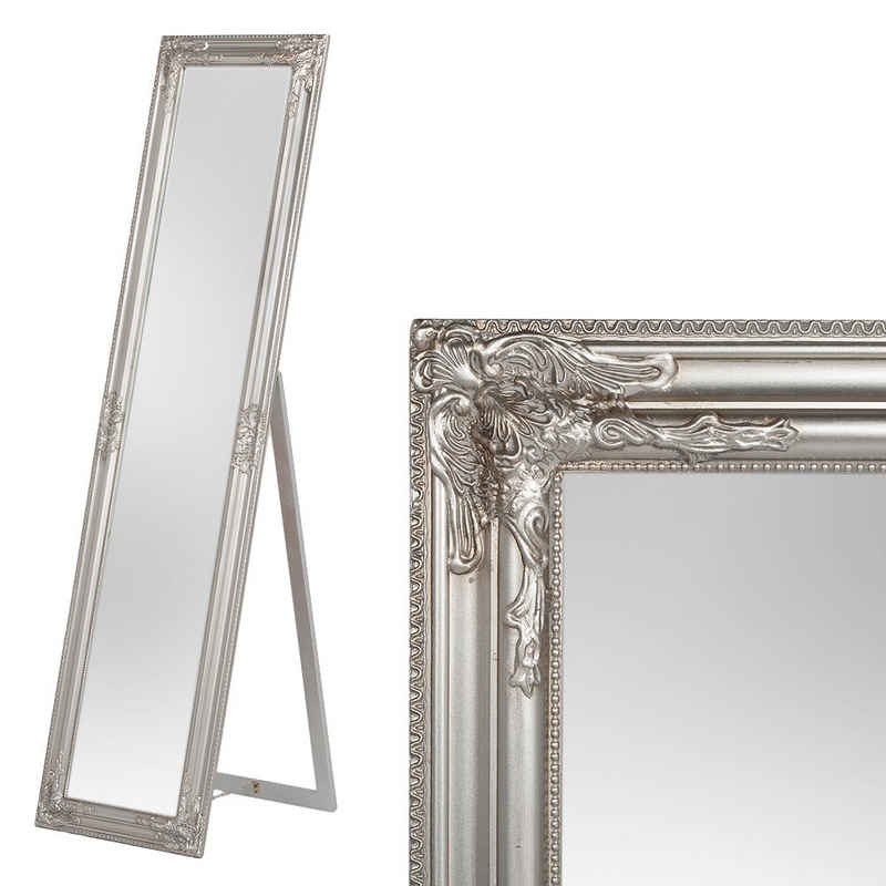 LebensWohnArt Standspiegel »Standspiegel DOMINGO ca. 160x40cm Antik-Silber«