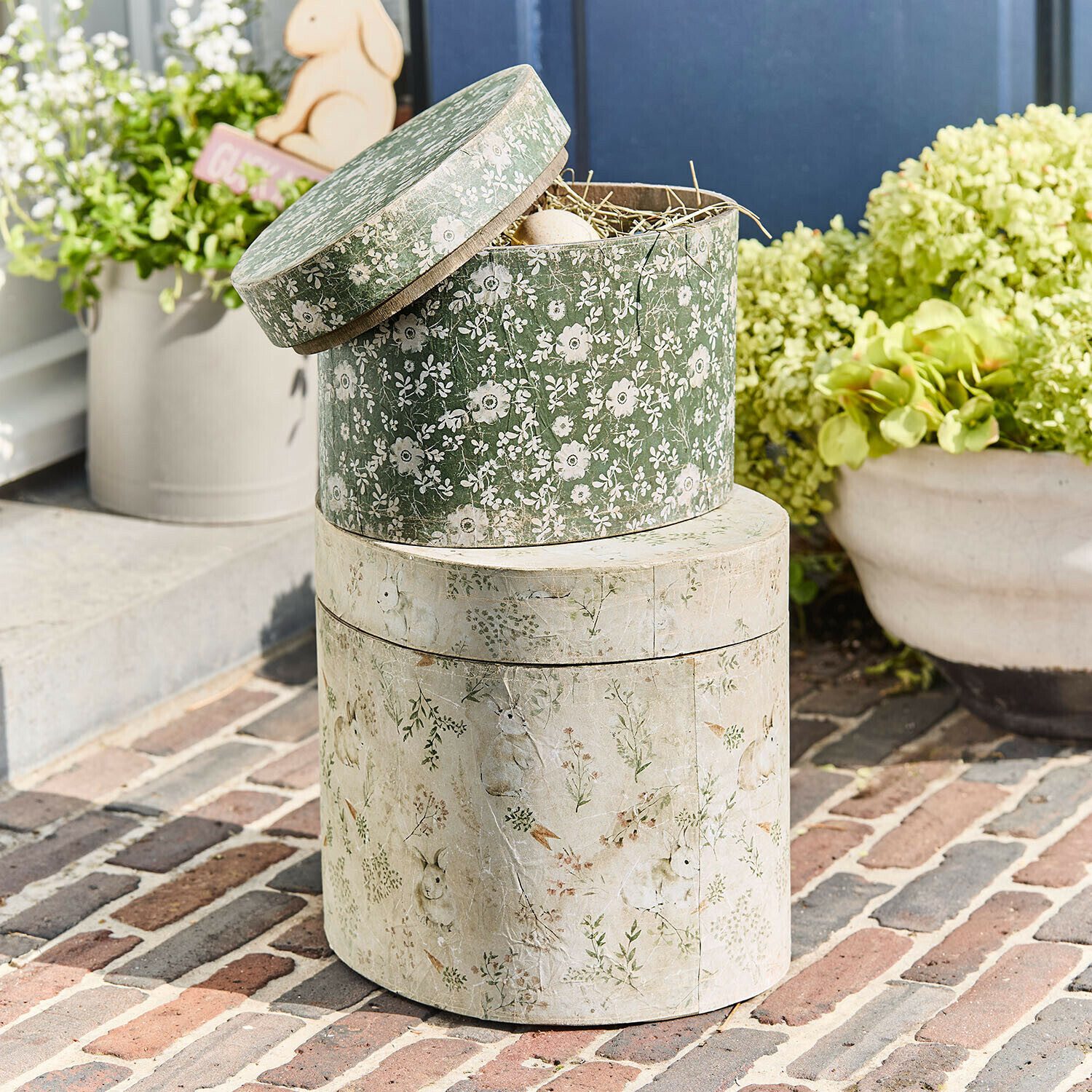 Mirabeau Dekokorb Box 2er Set Puddlebrook bunt (2er Set, 2er Set)