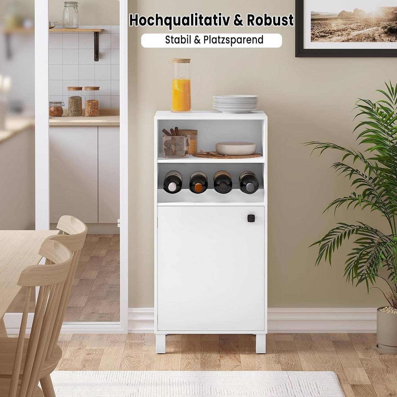 Woltu Weinschrank (1-St) Küchenschrank mit Weinregal – Bild 4 von 5