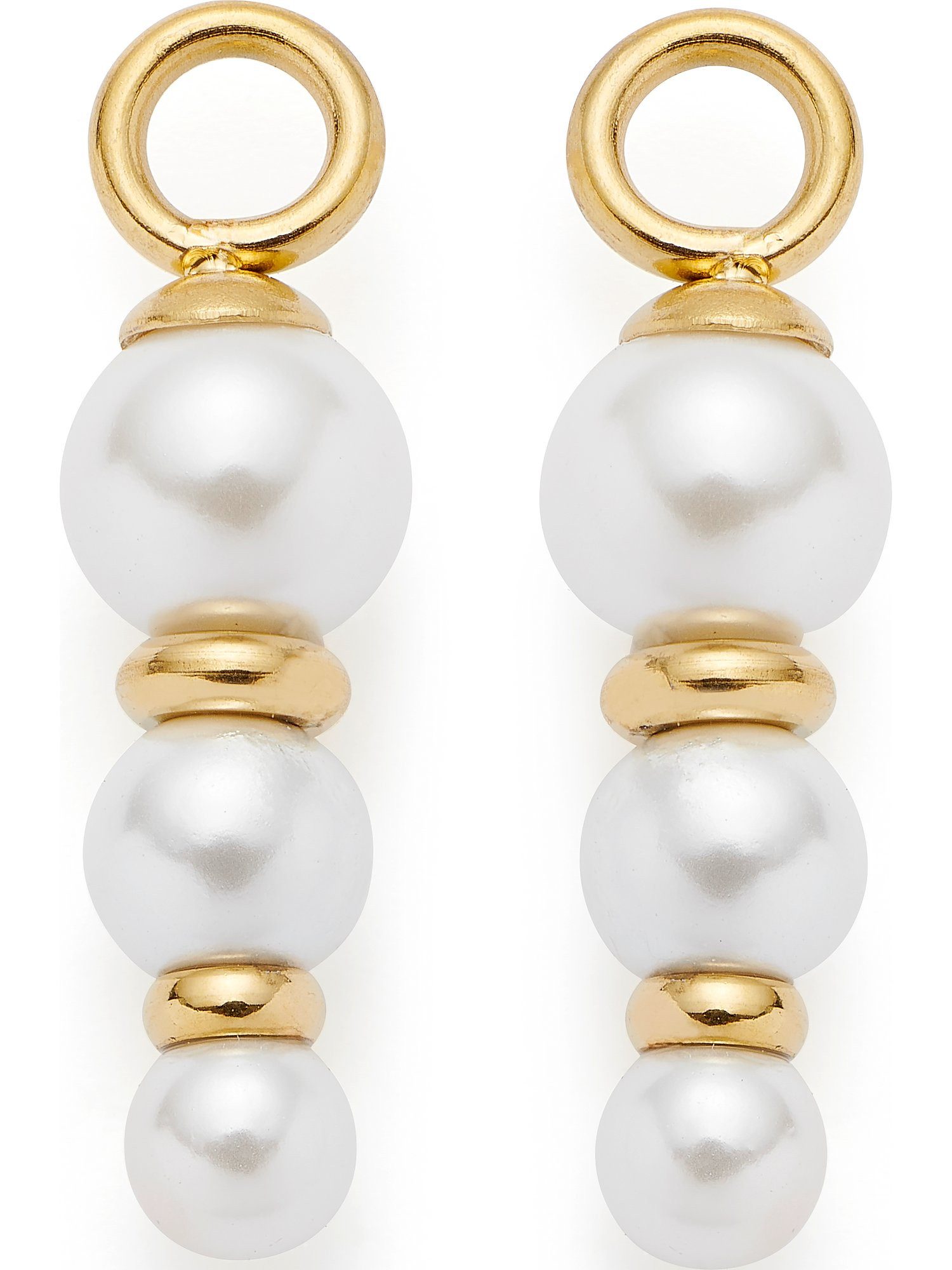 LEONARDO Paar Ohrhänger Leonardo Damen-Ohrhänger Edelstahl Kunstperle