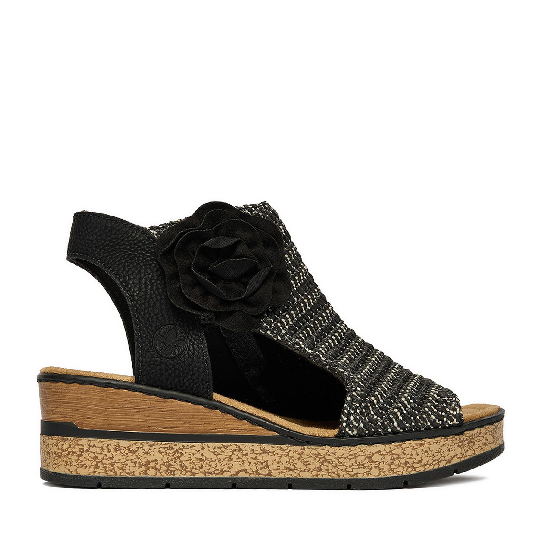 Rieker Rieker Damen-Sandalen Schwarz 63791-01 Sandale