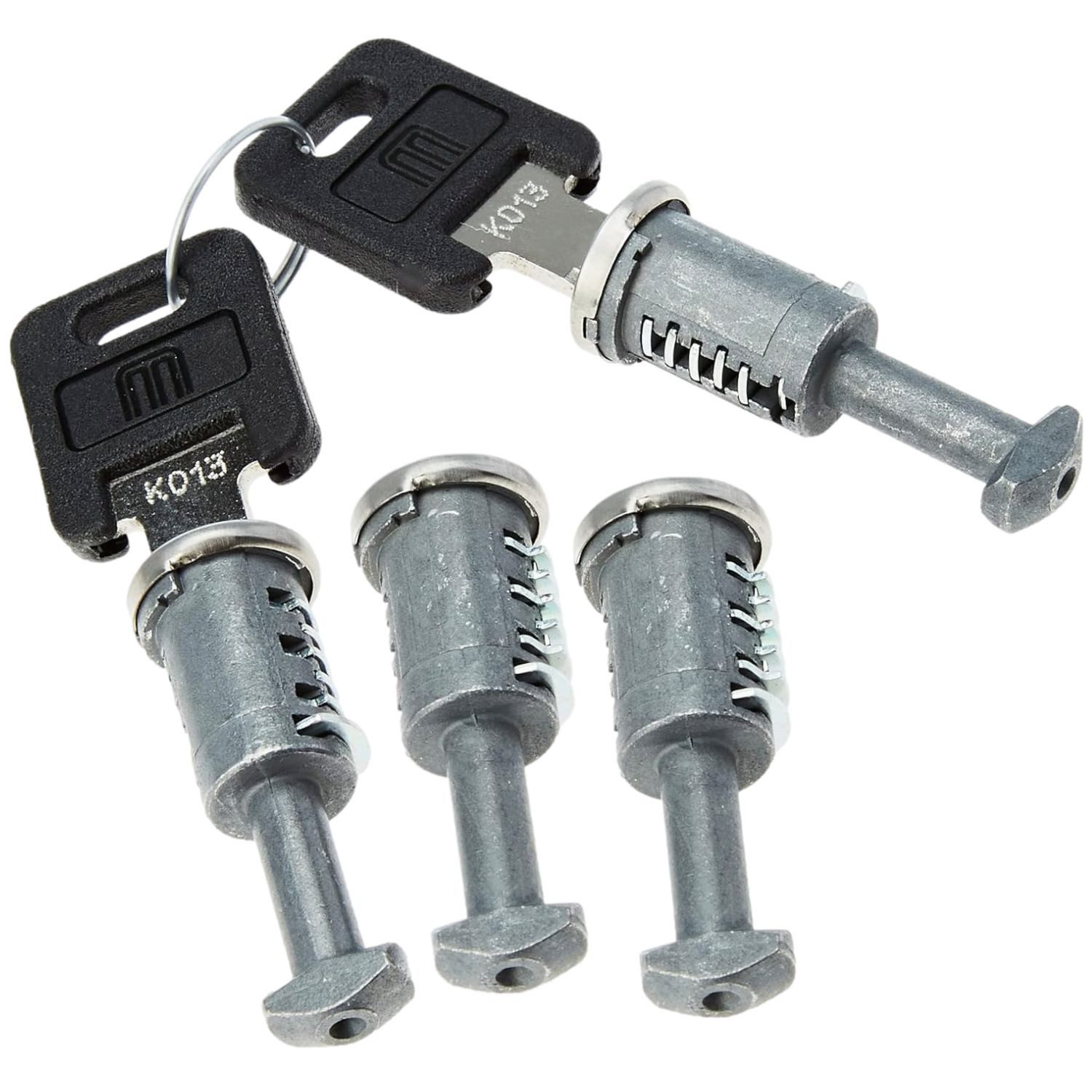 Menabo Dachträger Schlösser Set 4x Schloss 2x Schlüssel Dachreling (Set, 4-St., Schloss-Set), Passend für Menabo Tiger Leopard Delta Omega Professional Dachträger