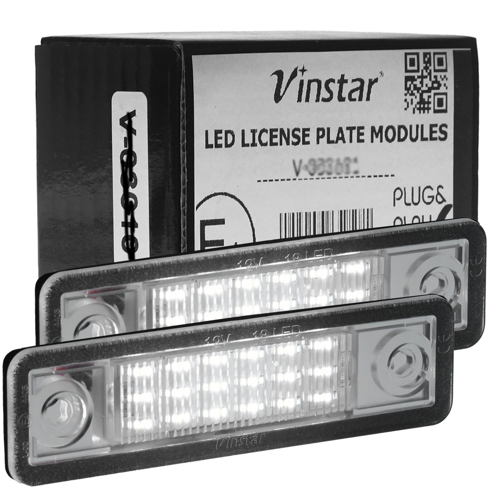 Vinstar KFZ-Ersatzleuchte LED Kennzeichenbeleuchtung E-geprüft für OPEL, kompatibel mit: OPEL Astra F G Omega A B (NUR Caravan)