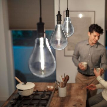 Philips LED-Leuchtmittel LED Lampe ersetzt 25W, E27 Birne A160, grau, warmweiß, 200 Lumen, n.v, warmweiss
