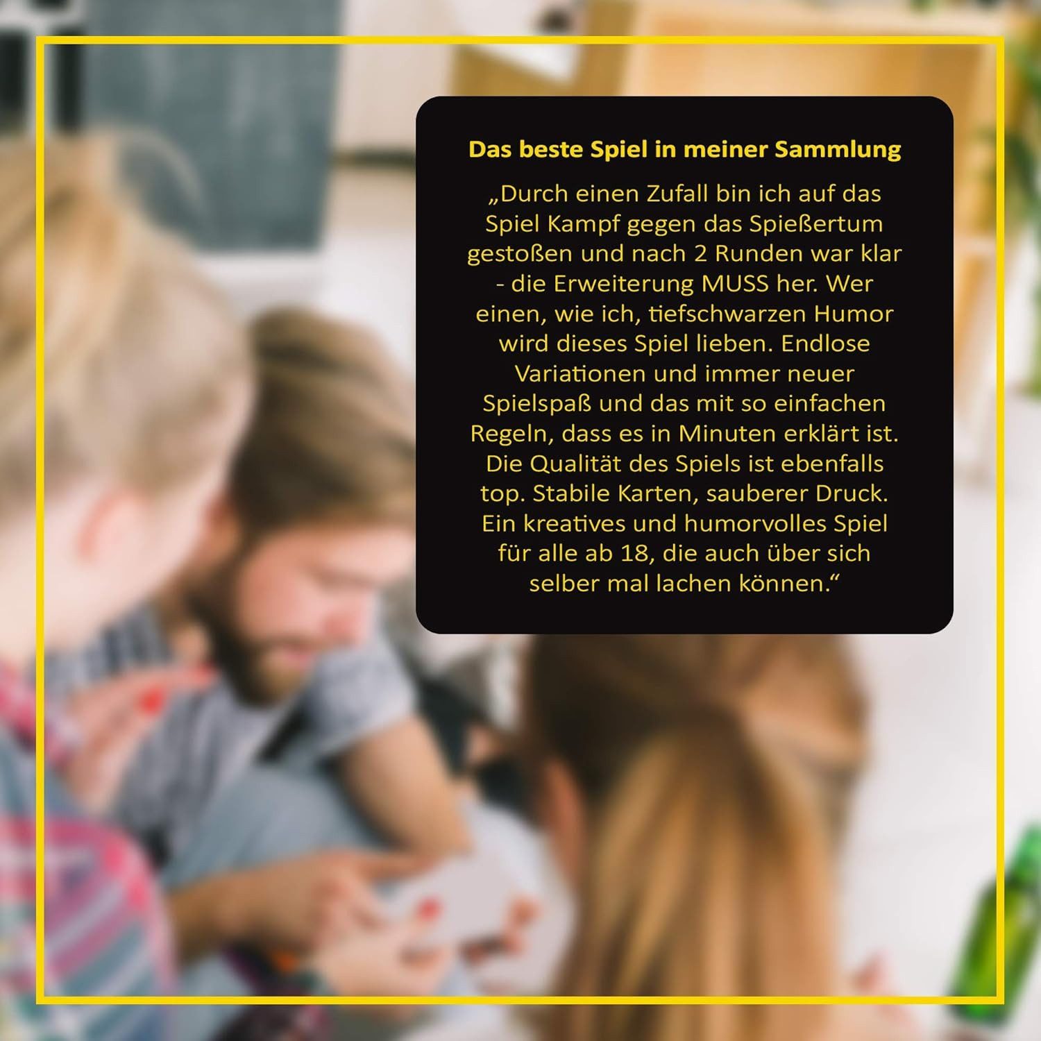 Kampfhummel Spiele Spiel Kampf gegen das Spießertum Hauptspiel, Lustiges Kartenspiel, Partyspiel mit schwarzem Humor, 3-10 Spieler