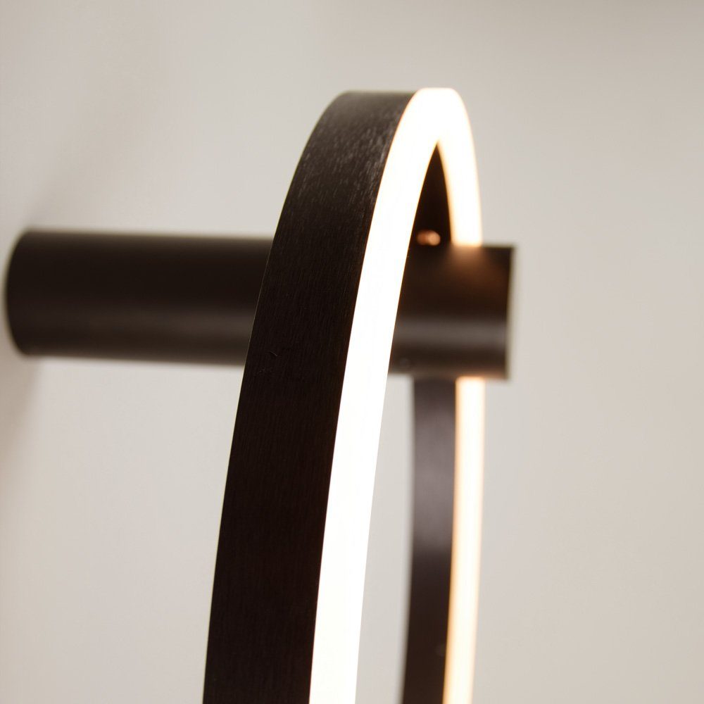 indirekt Deckenleuchte Schwarz, LED Ring rund Deckenleuchte s.luce Air Warmweiß & Wand-