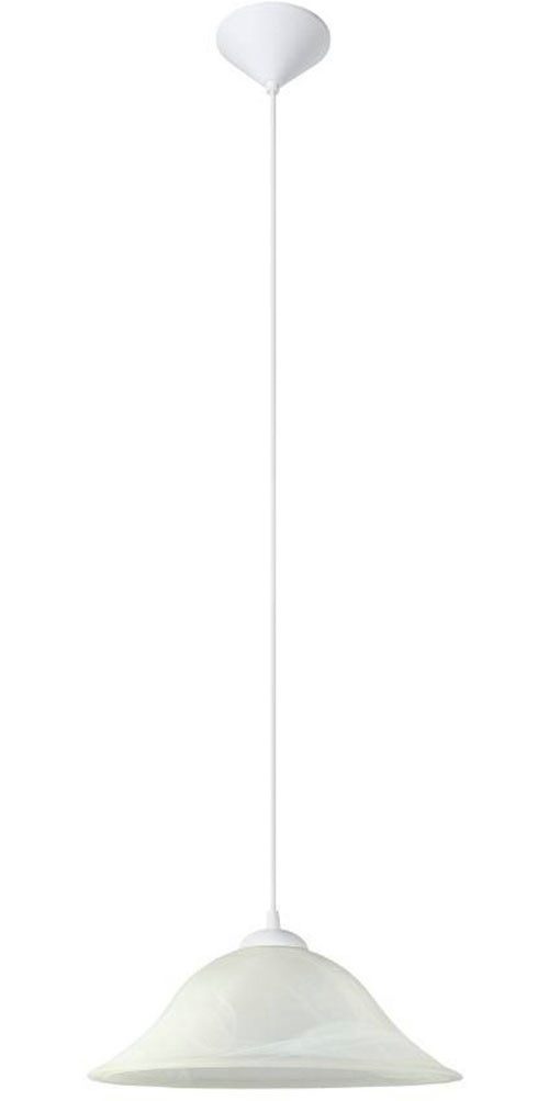 EGLO Pendelleuchte ALBANY, Dimmfunktion, ohne Leuchtmittel, weiß / Ø35 x H110 cm / exk. 1 x E27 (je max. 60W) / Esstisch / Küche
