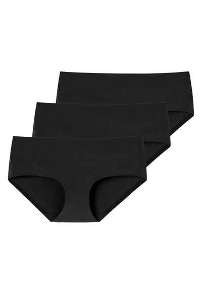 Schiesser Panty 3er Pack Invisible Cotton (Spar-Set, 3-St) Panty - Baumwolle -