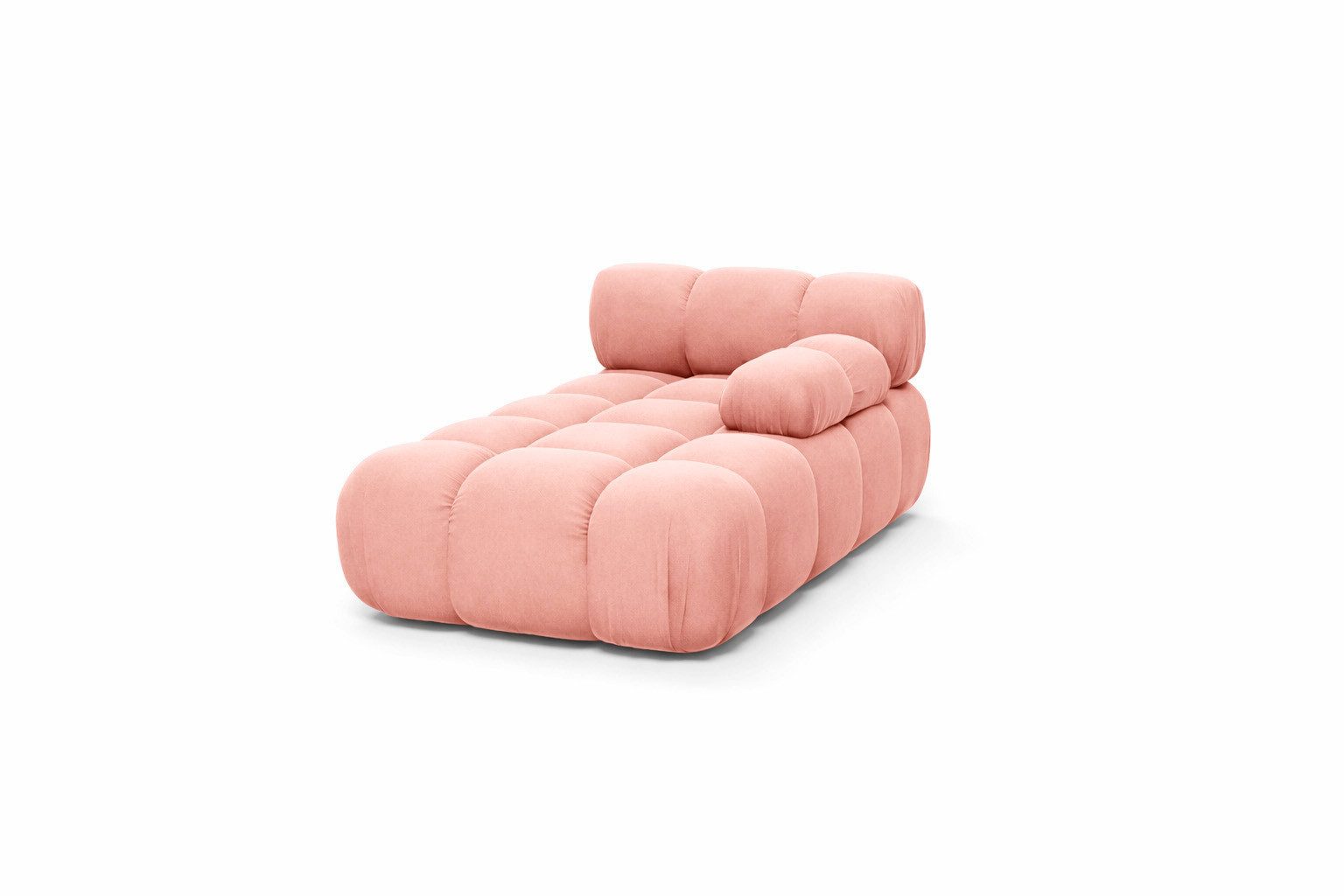Kaiser Möbel Chaiselongue modular für Wohnzimmer, Veloursstoff Salvador, Selia, Chaiselongue, Veloursstoff Salvador,Teil eines Modulsystems,moderne, elegante Optik