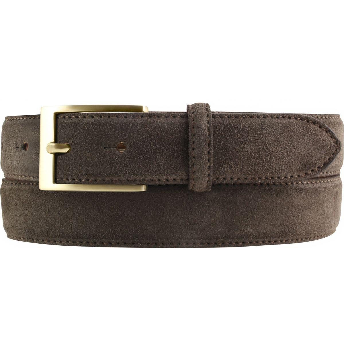 Ledergürtel Gürtel aus Veloursleder 3,0 cm - Velour-Ledergürtel für Herren 30mm -