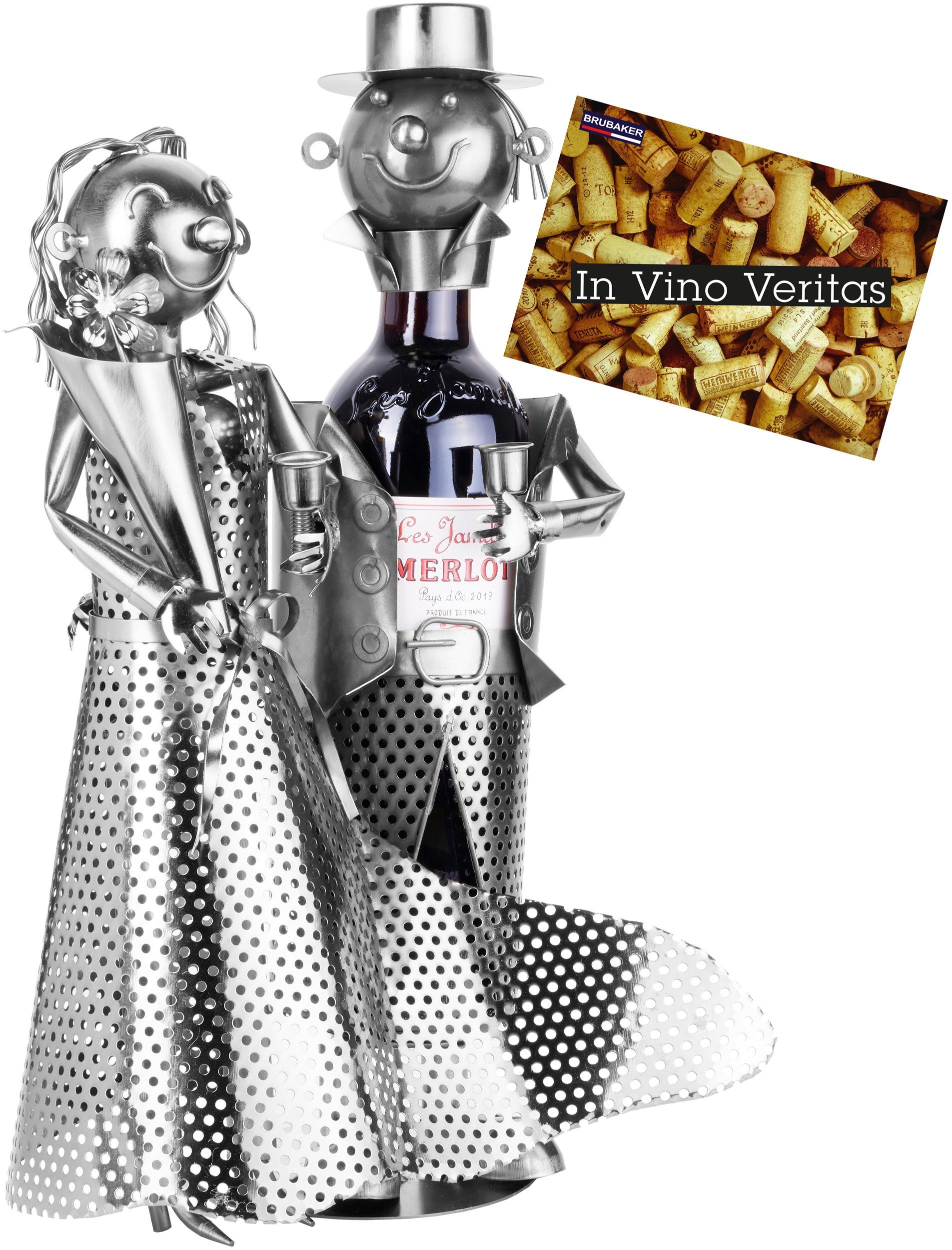 Weinflaschenhalter Hochzeitspaar Flaschenhalter