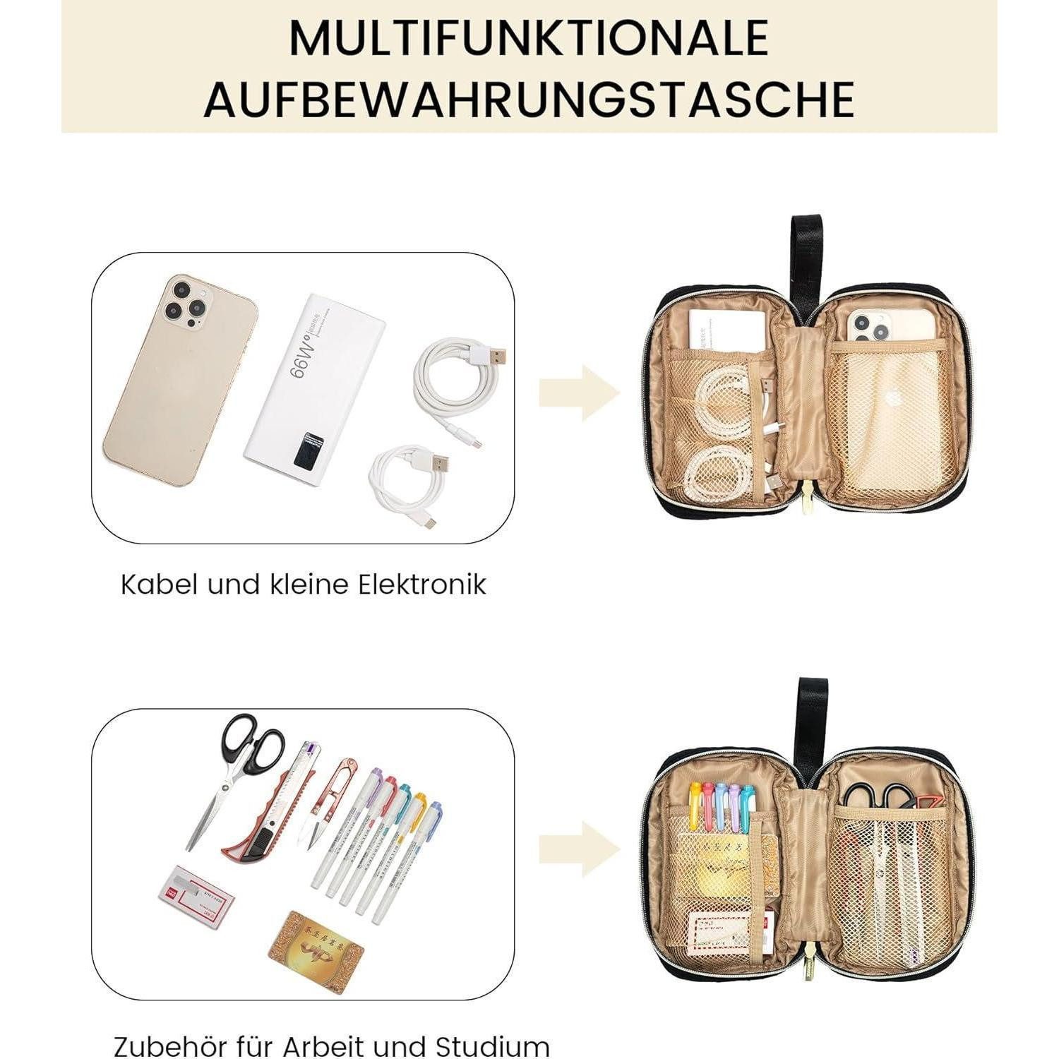 LuxusKollektion Laptoptasche Laptoptasche Damen 15,6 Zoll wasserdicht Business Aktentasche Schwarz