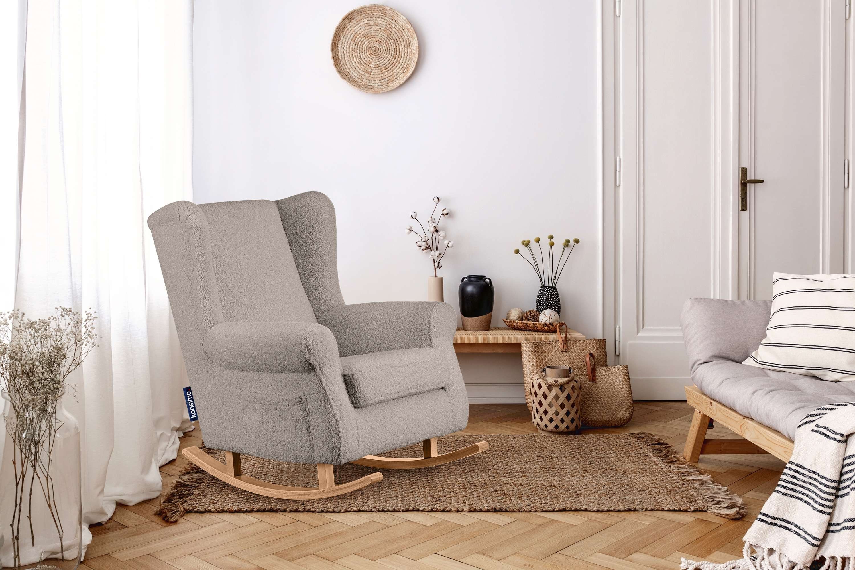 KONSIMO® Schaukelsessel TULES Stillsessel, Schaukelstuhl mit günstig online kaufen