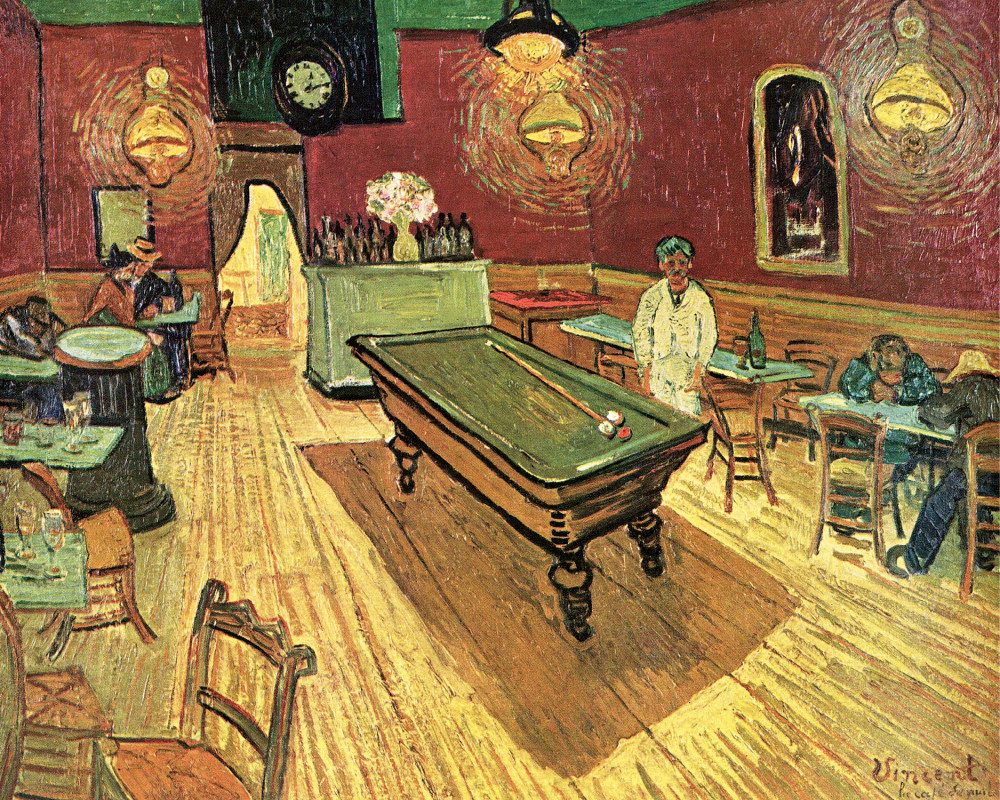 Poster Vincent Van Gogh Kunstdruck Bild - Das NachtcafÃ© An Der