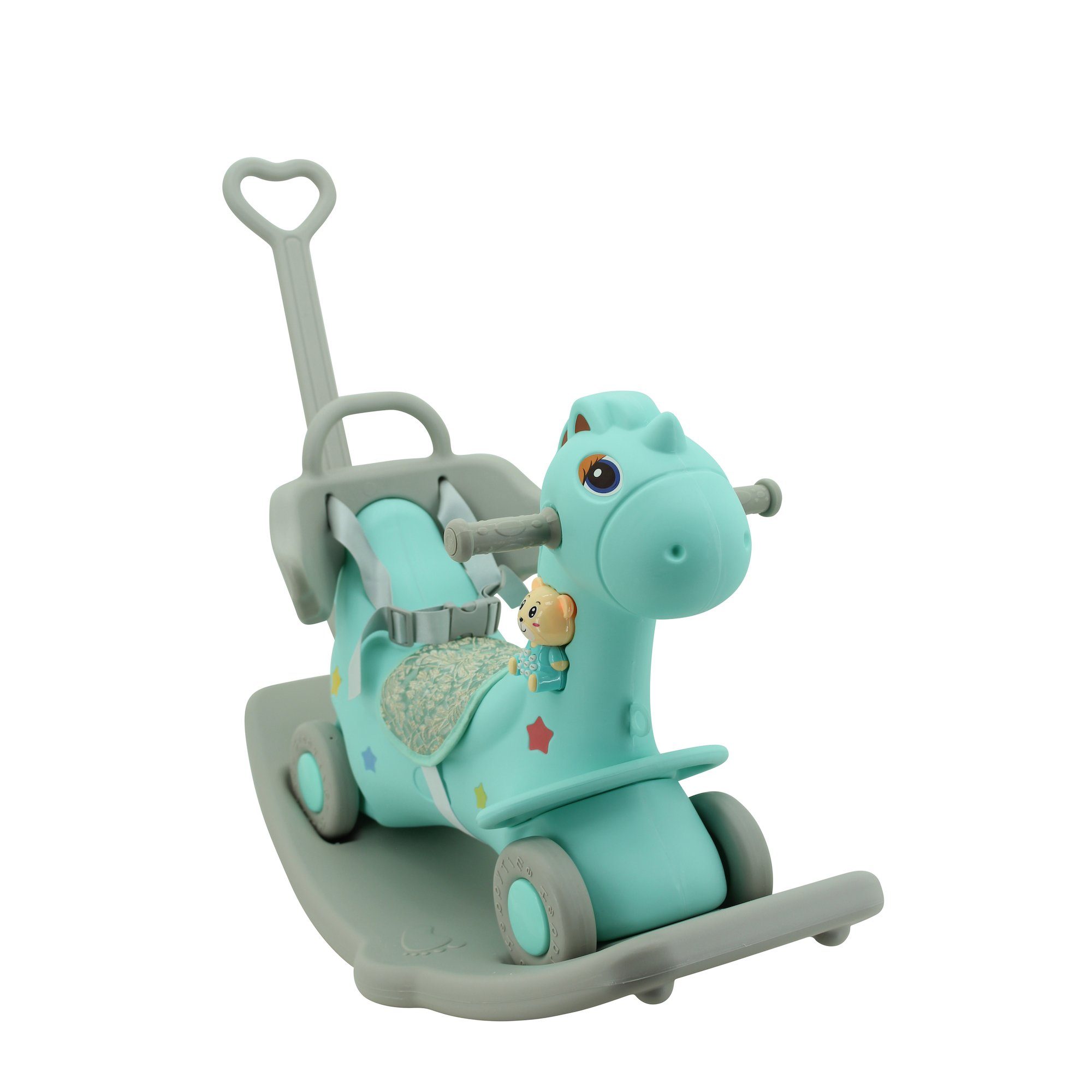 Sweety-Toys Rutscher Sweety Toys 12695 Rutscher Einhorn Wippe Lauflernrad 3 in 1 – Bild 2 von 5