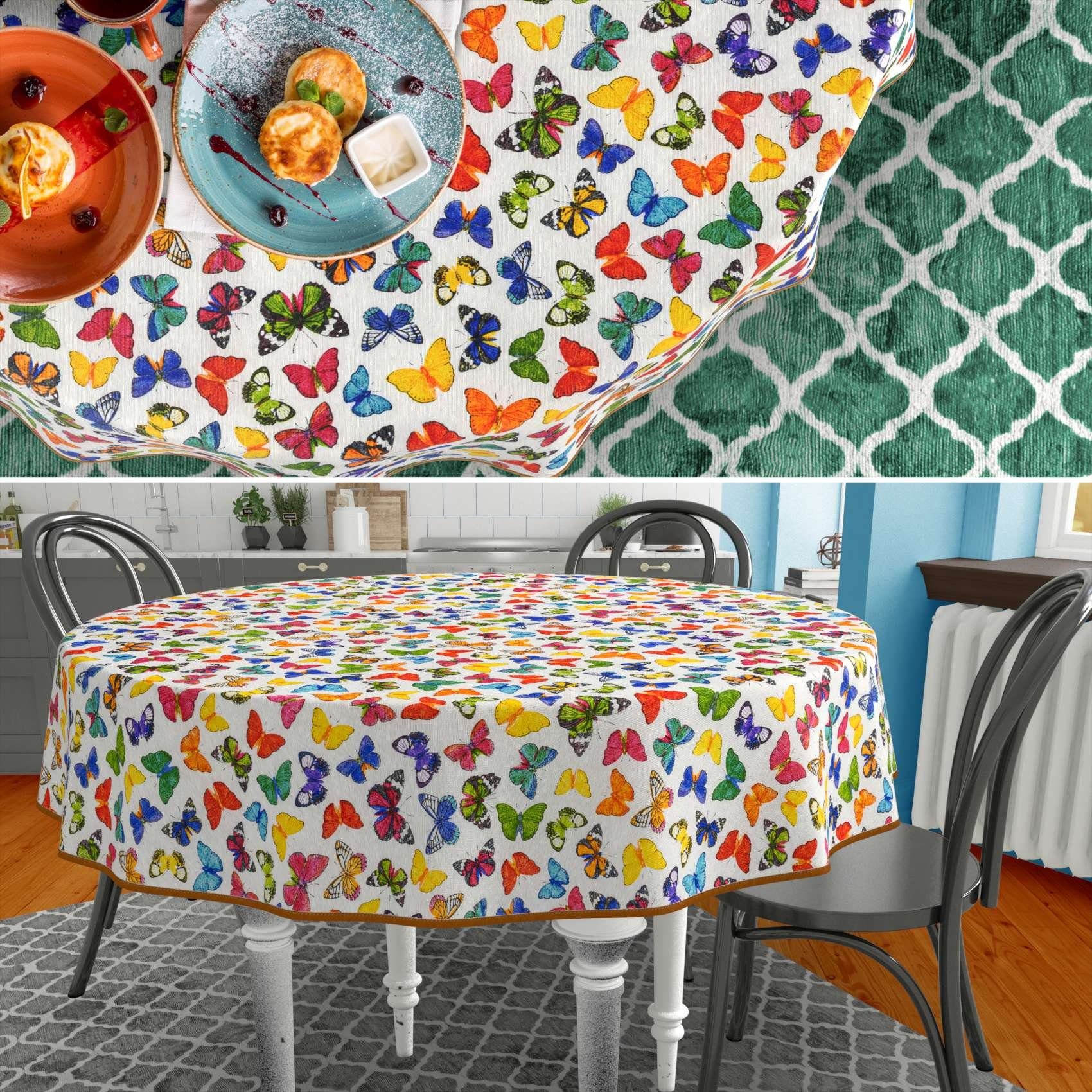 ANRO Tischdecke mit feinem Ästhetik Motiv günstig online kaufen