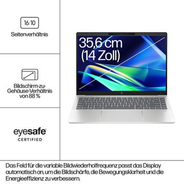HP 14-ey0257ng Notebook (35,6 cm/14 Zoll, AMD Ryzen 5 7540U, Radeon 740M, 1000 GB SSD)