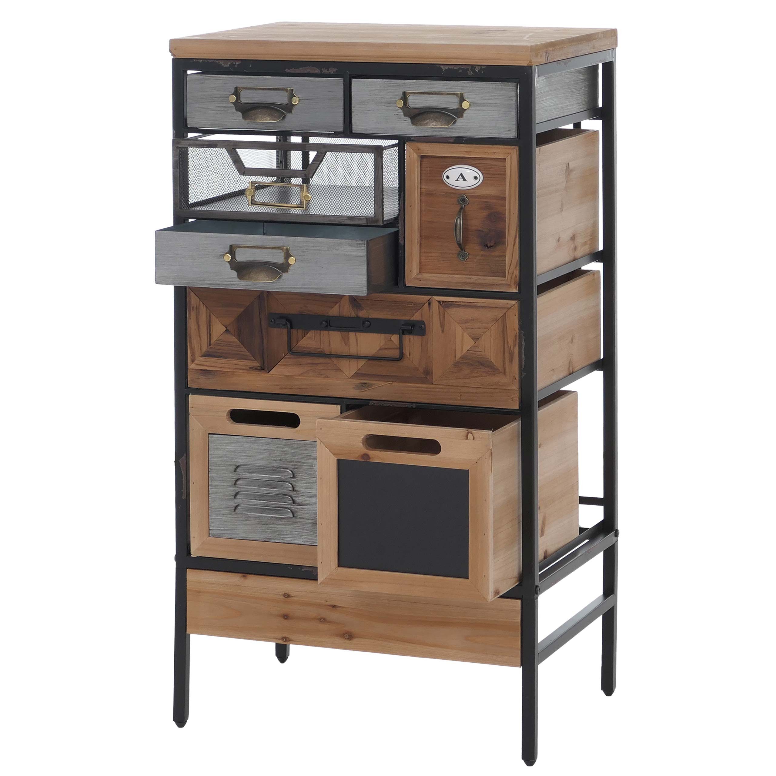 MCW Kommode MCW-Q77-8 (1 St), Modernes Industrial-Design