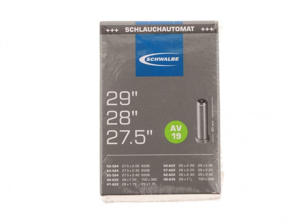Fahrradschlauch Schwalbe Schlauch AV19 VM 40/62-584/635 AGV 40 - zuverlässiger Fahrrad