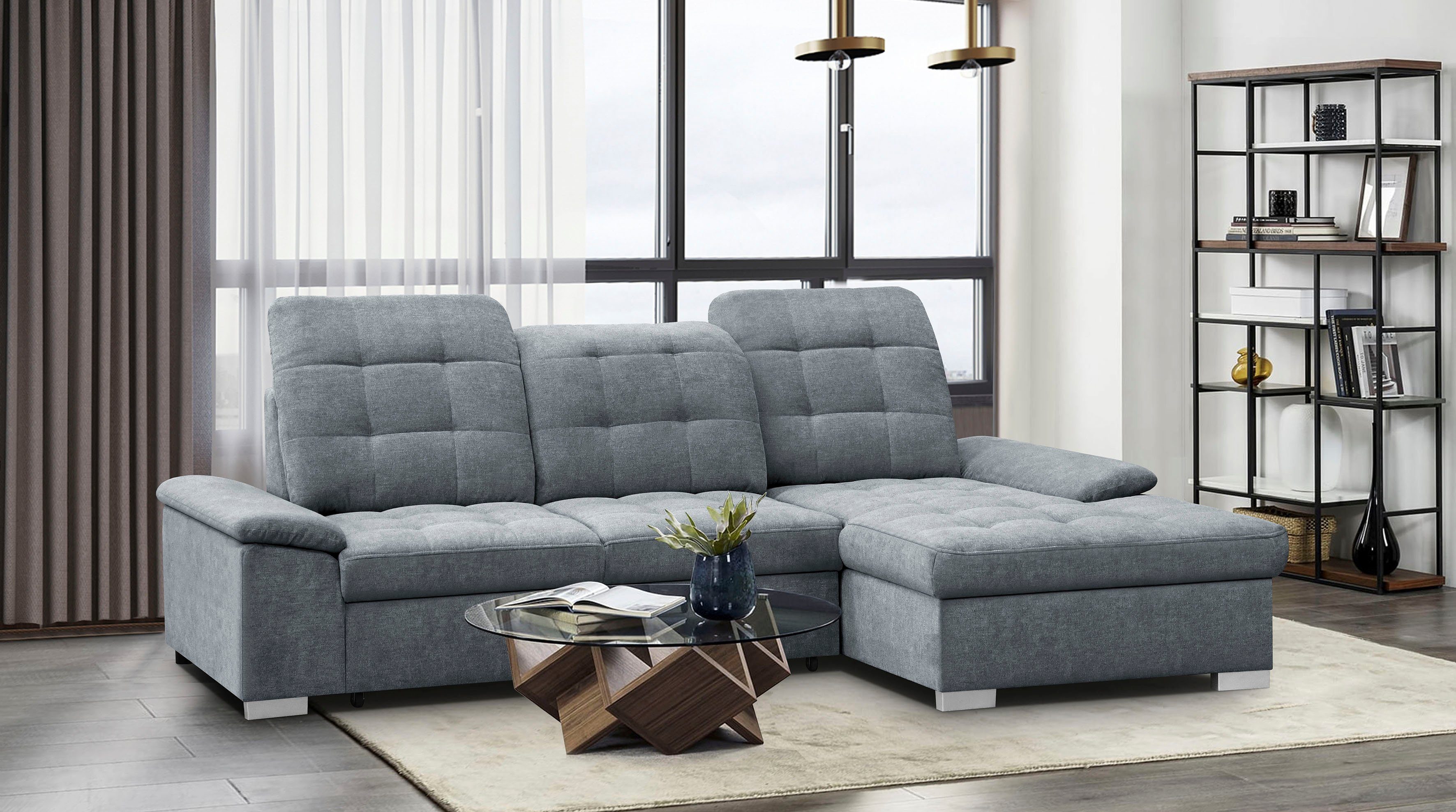WERK2 Ecksofa Carmen, mit Bettfunktion & Bettkasten, optional Sitztiefenver günstig online kaufen
