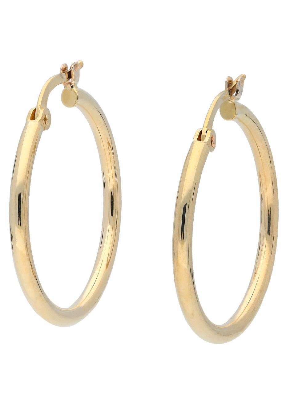 Firetti Paar Creolen Schmuck Geschenk Gold 375 Ohrschmuck Creole