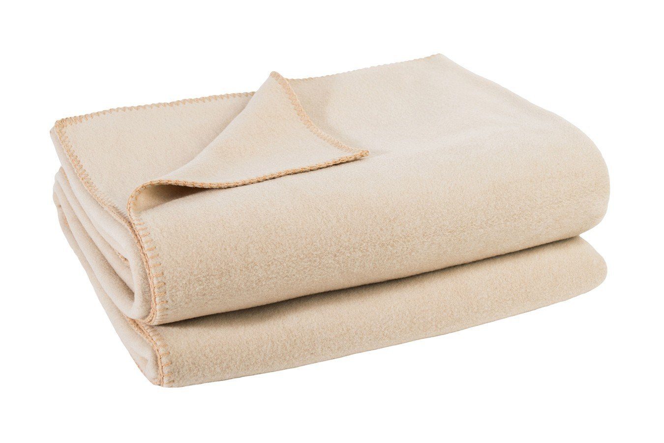 Plaid Soft-Fleece Decke 160 x 200 cm creme, zoeppritz