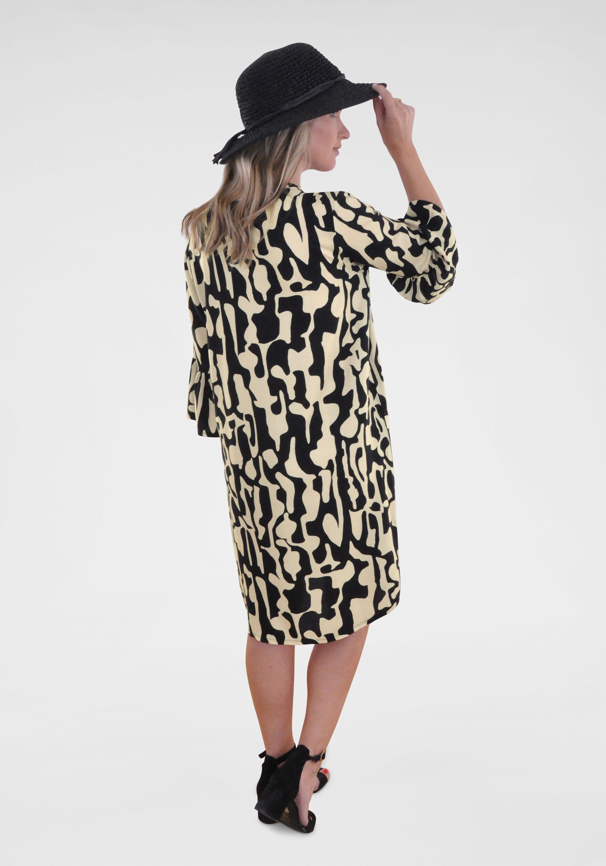 NAVIGAZIONE A-Linien-Kleid (1-tlg) mit Allovermuster