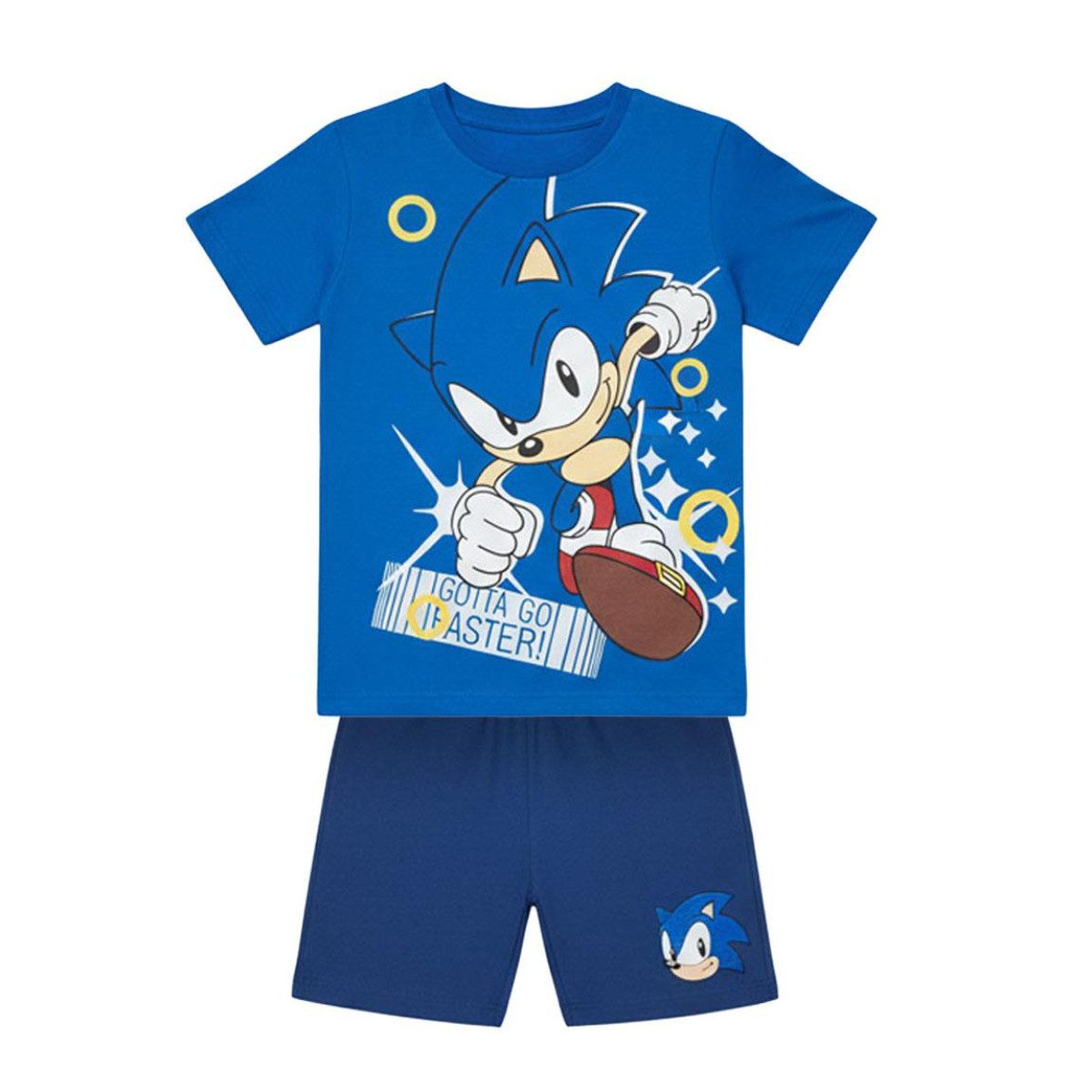 Sonic The Hedgehog Trainingsanzug - Set 2 Teilig French Terry Set Baumwolle Freizeit Outfit (2-tlg)