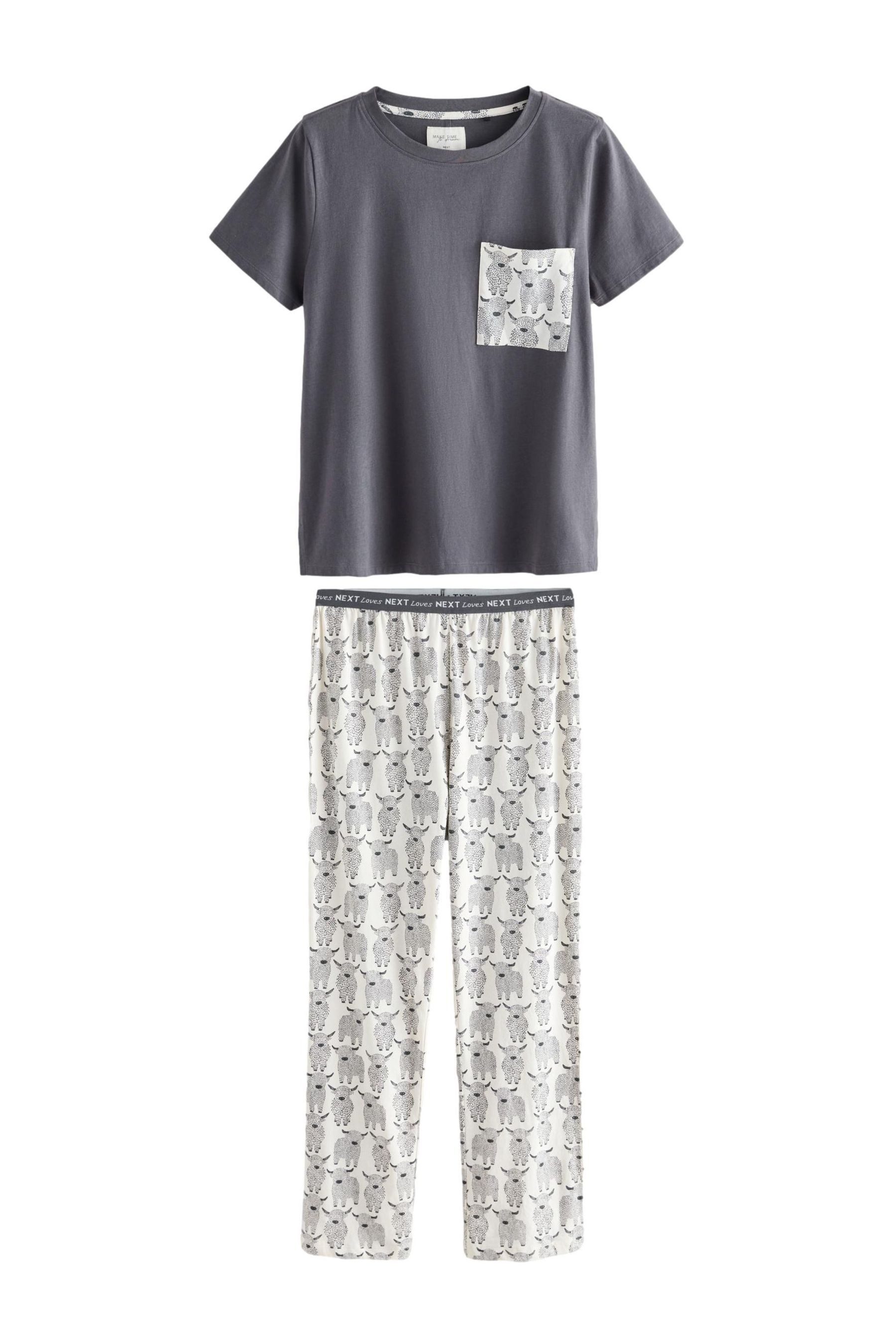 Next Pyjama Kurzärmeliger Baumwoll-Pyjama (2 tlg) günstig online kaufen