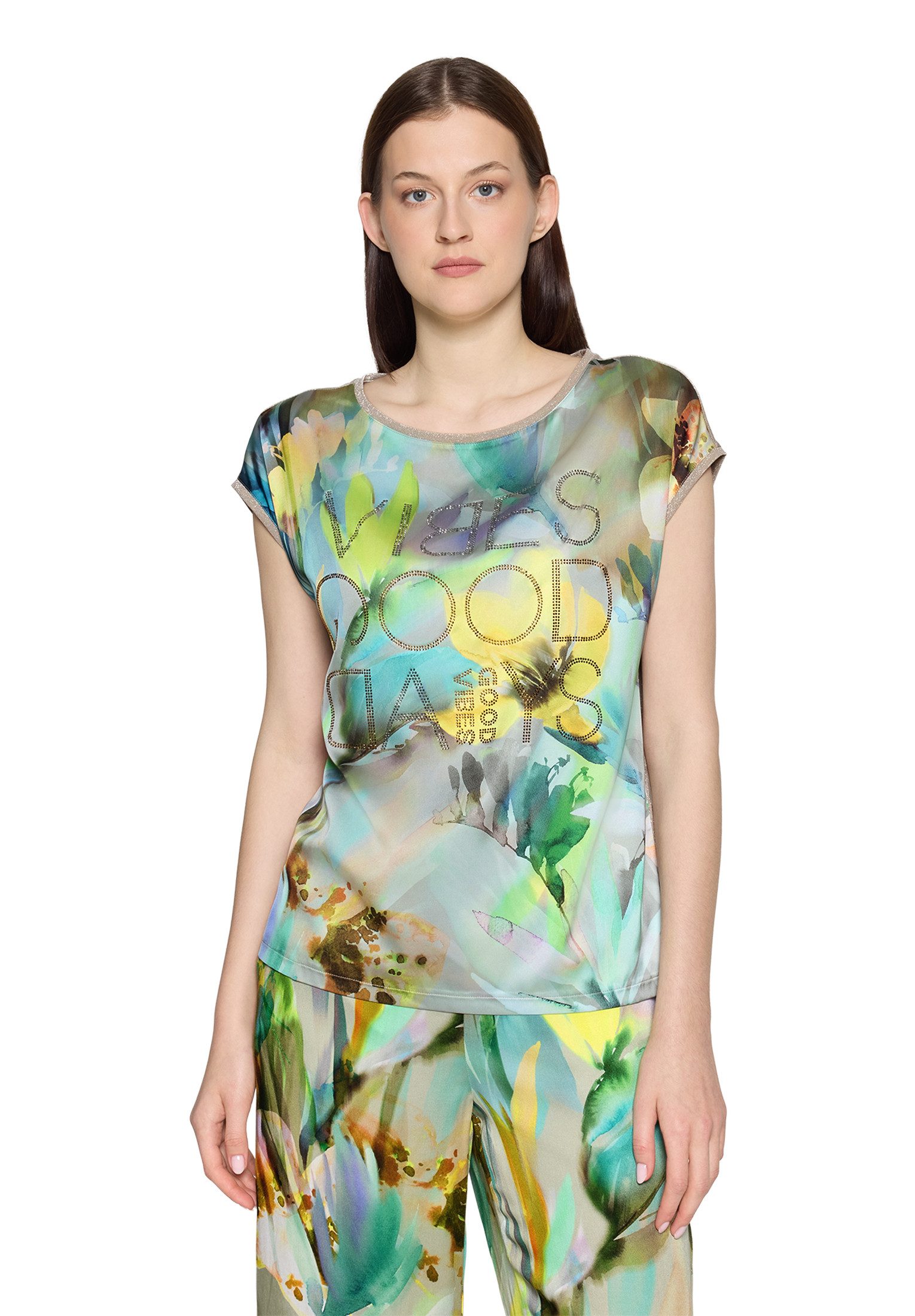 Kurzarmshirt Damen mit Aufdruck