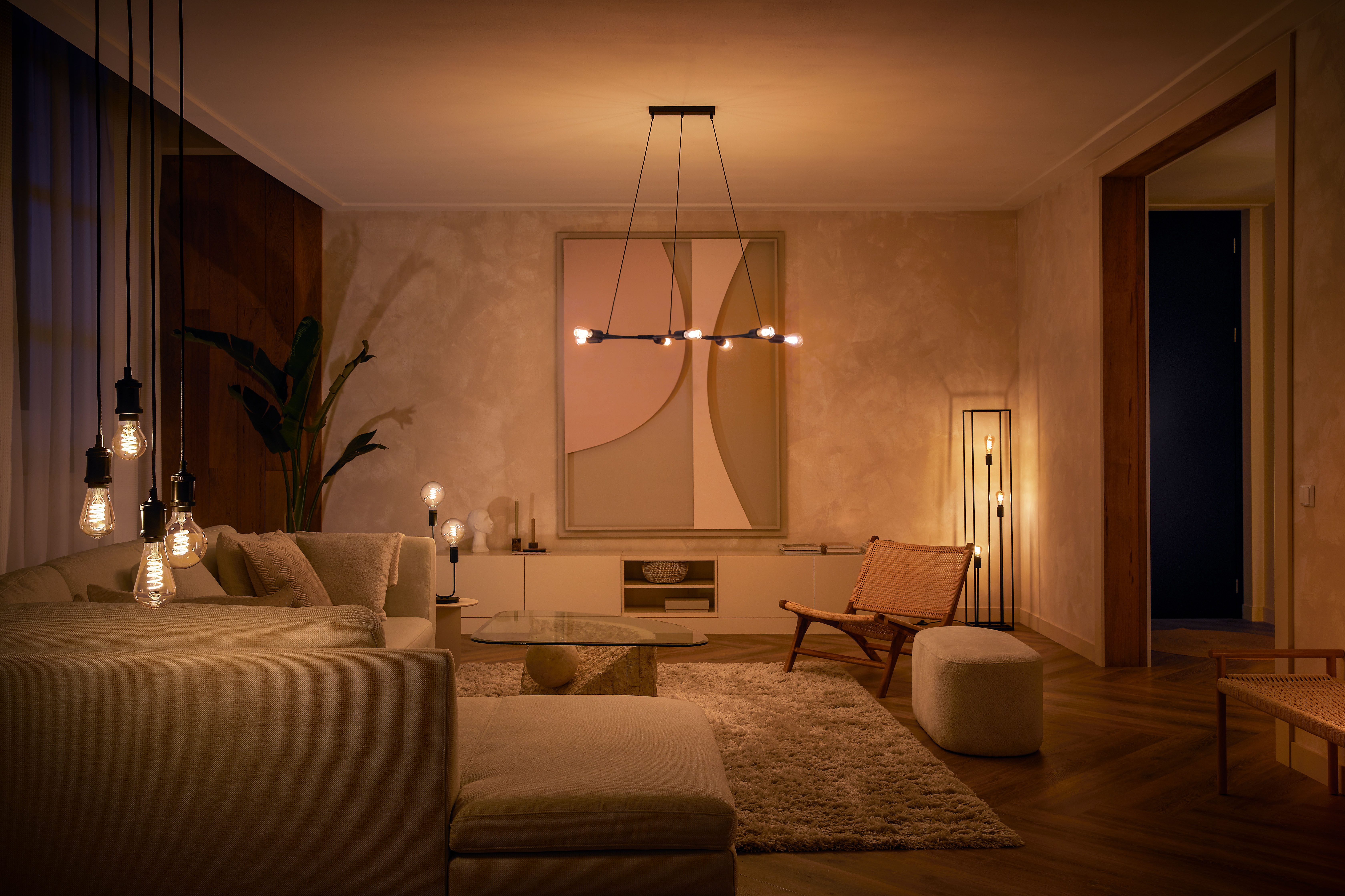 Philips Hue LED-Filament White Standard A60 550lm, E27, 1 St., Warmweiß – Bild 5 von 5