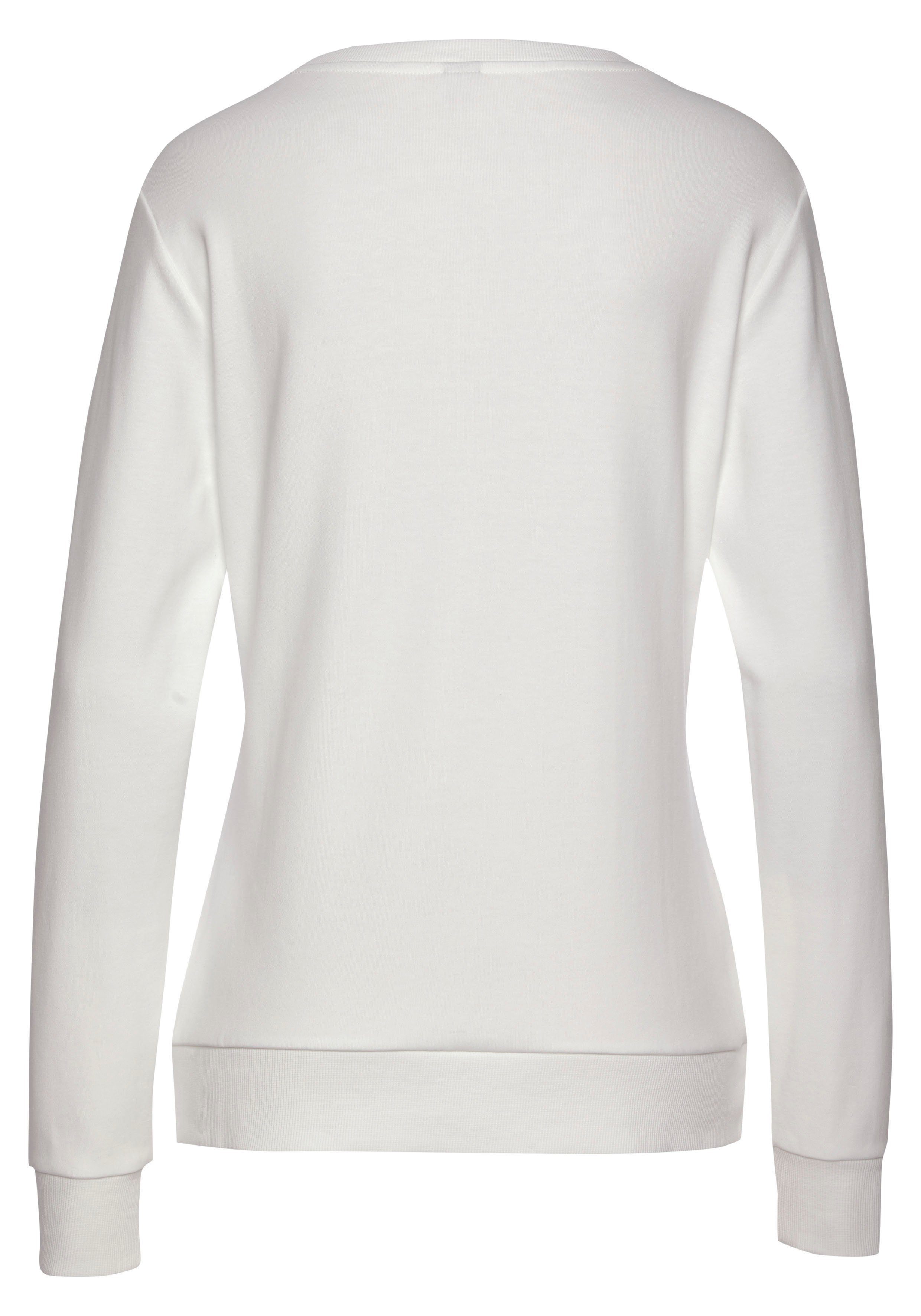 Bench. Loungewear Sweatshirt mit Logostickerei, Loungewear