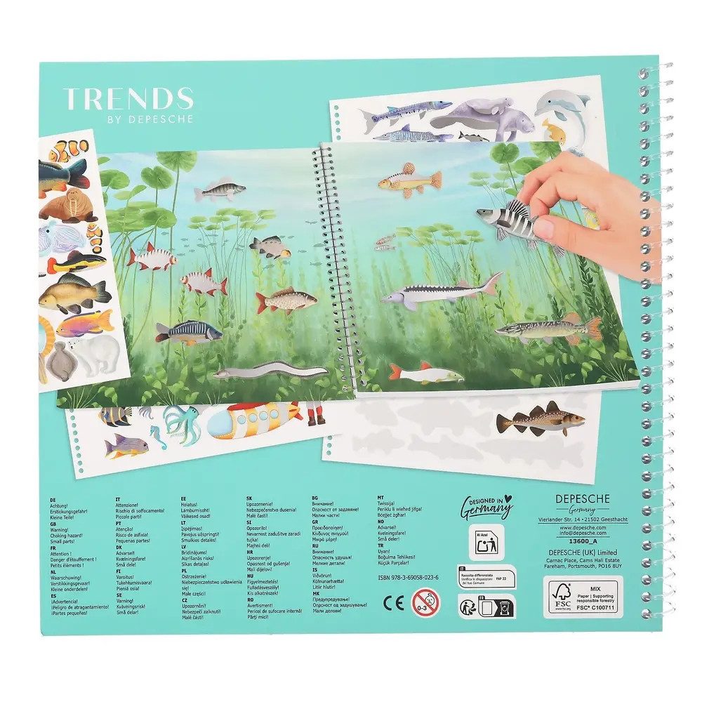 Depesche Sticker Create your Ocean Life mit Holofolien Stickern