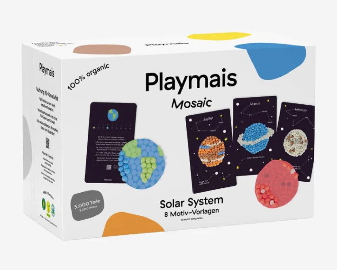 PlayMais Kreativset Bastel Kreativität Bastelset Mosaic 5000 Solar System ab 3 Jahren
