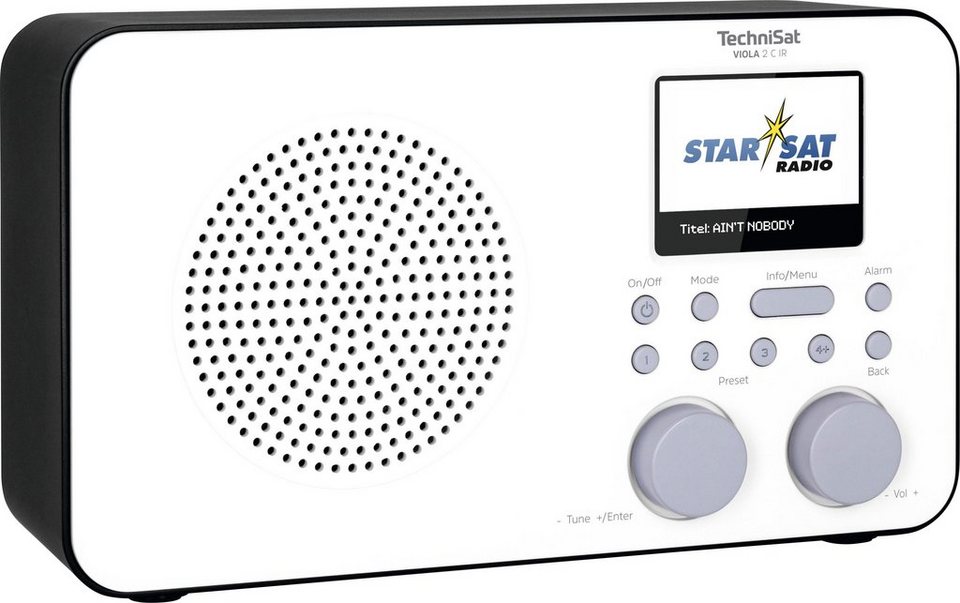 TechniSat VIOLA 2 C IR Tragbares Internet-Radio (Digitalradio (DAB),  Internetradio, UKW mit RDS, mit DAB+, Farbdisplay, Akku), DAB+,  Internetradio, RDS-Tuner
