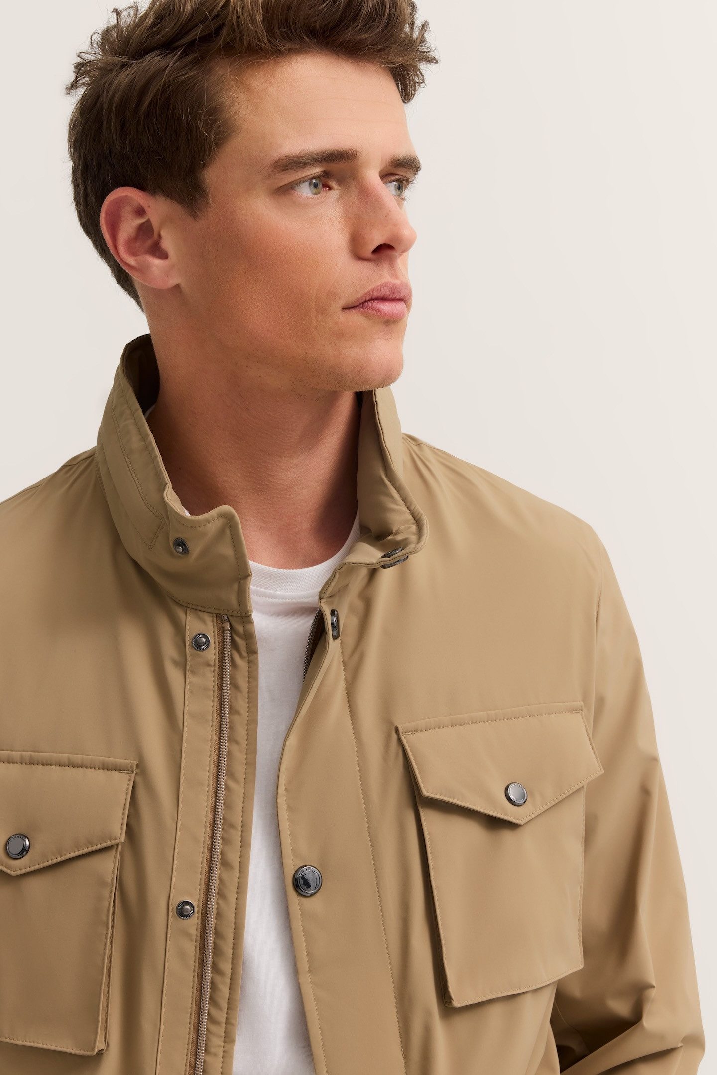 bugatti Fieldjacket Regular Fit mit Stretch & Stehkragen