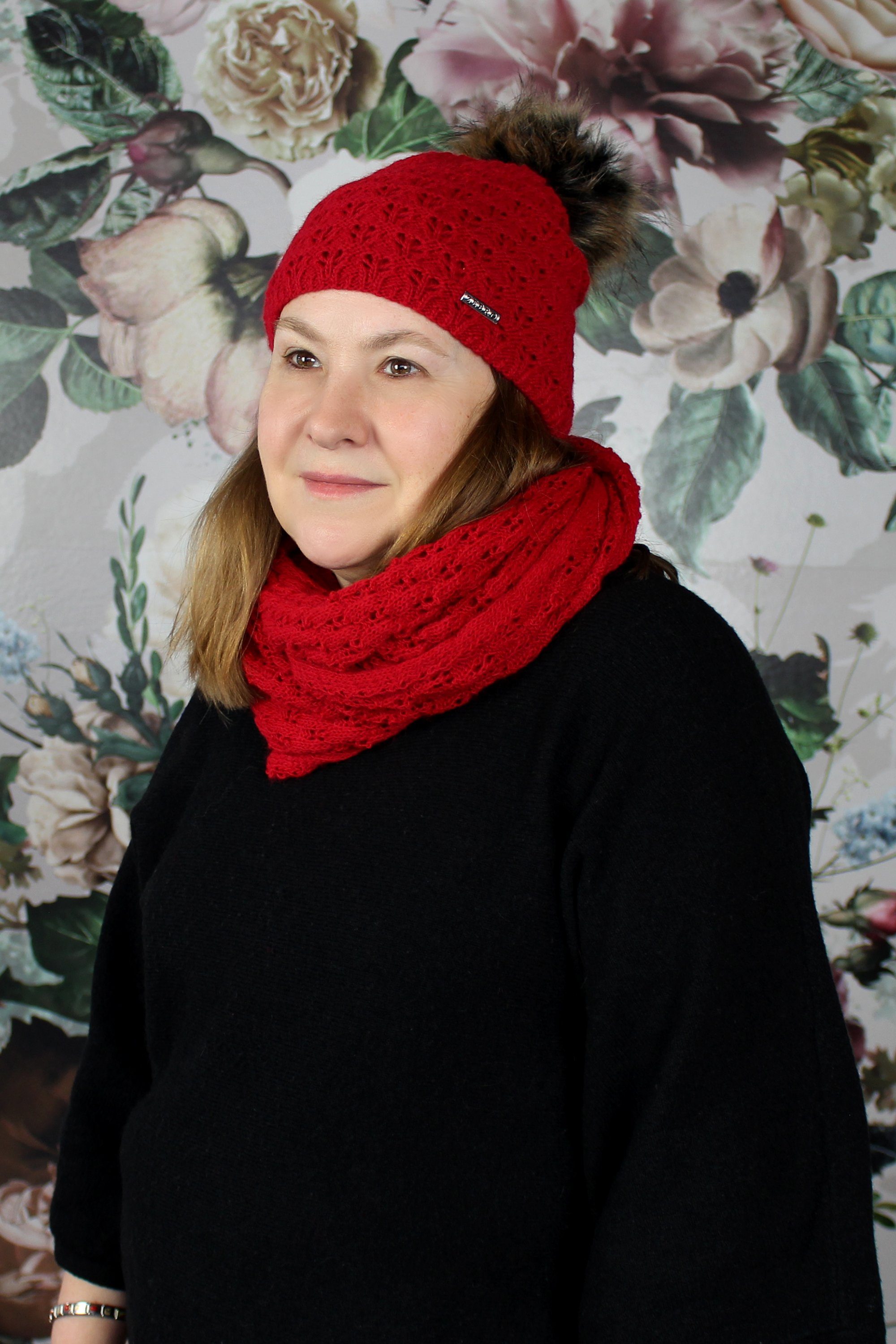 ZEBRO Strickschal Loop Carla, mit Kaschmir-Wolle