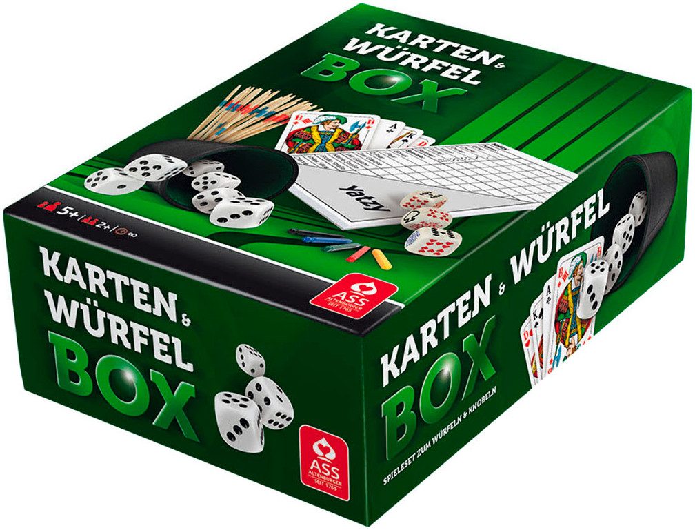 Cartamundi Spielesammlung Würfel- und Kartenbox, Spielesammlung, Made in Germany