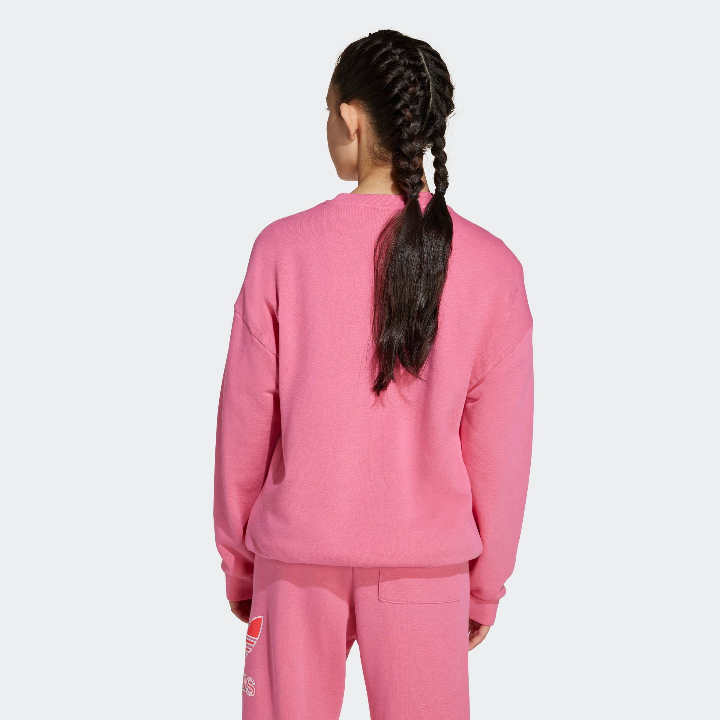 adidas Originals Sweatshirt TREFOIL KIDS sportlicher Stil, lockerer Schnitt, aus Baumwollmischung