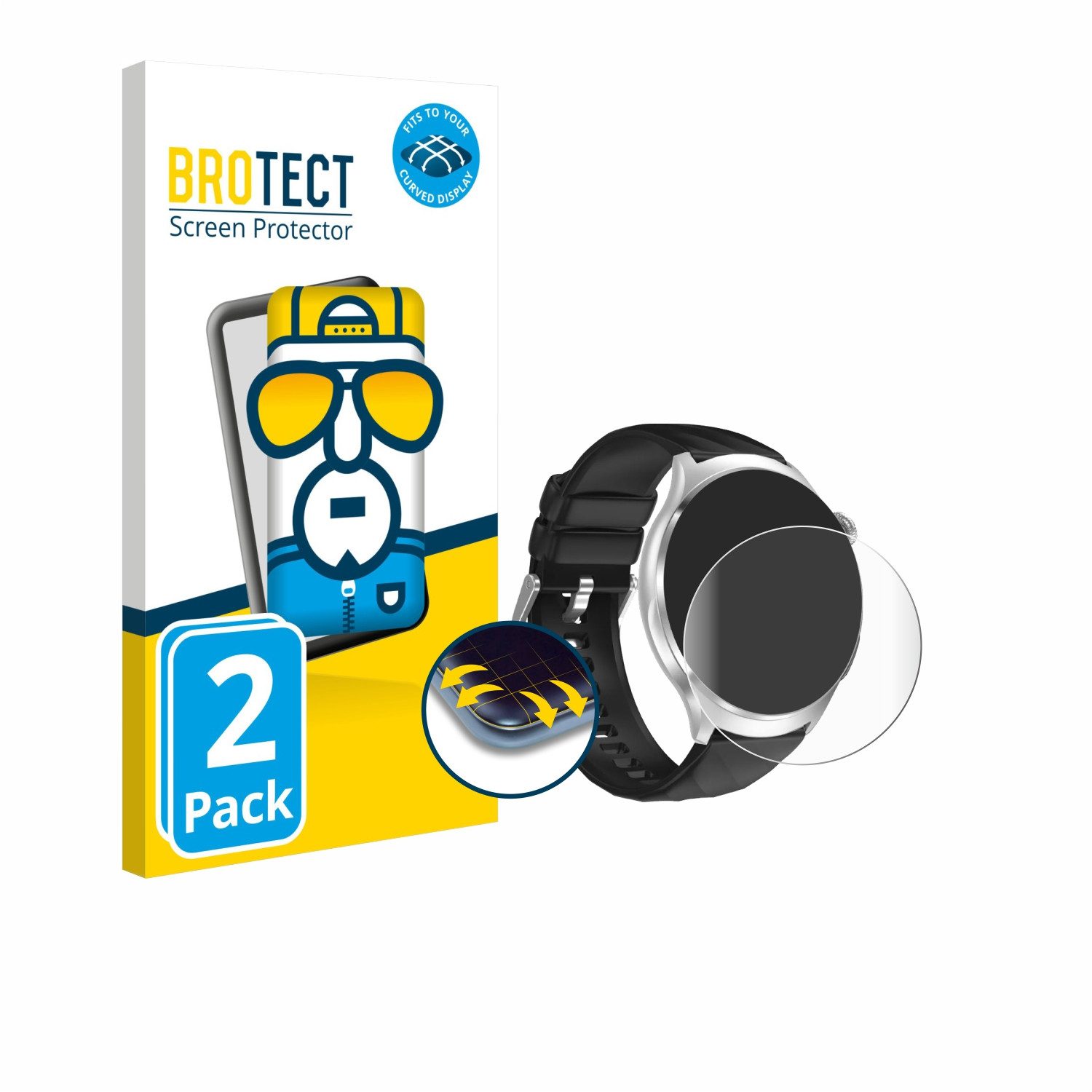 BROTECT Displayschutzfolie Fullscreen Schutzfolie für Knauermann Pro 4 2026, 2 Stück, Displayschutz Folie Fullcover Klar Transparent