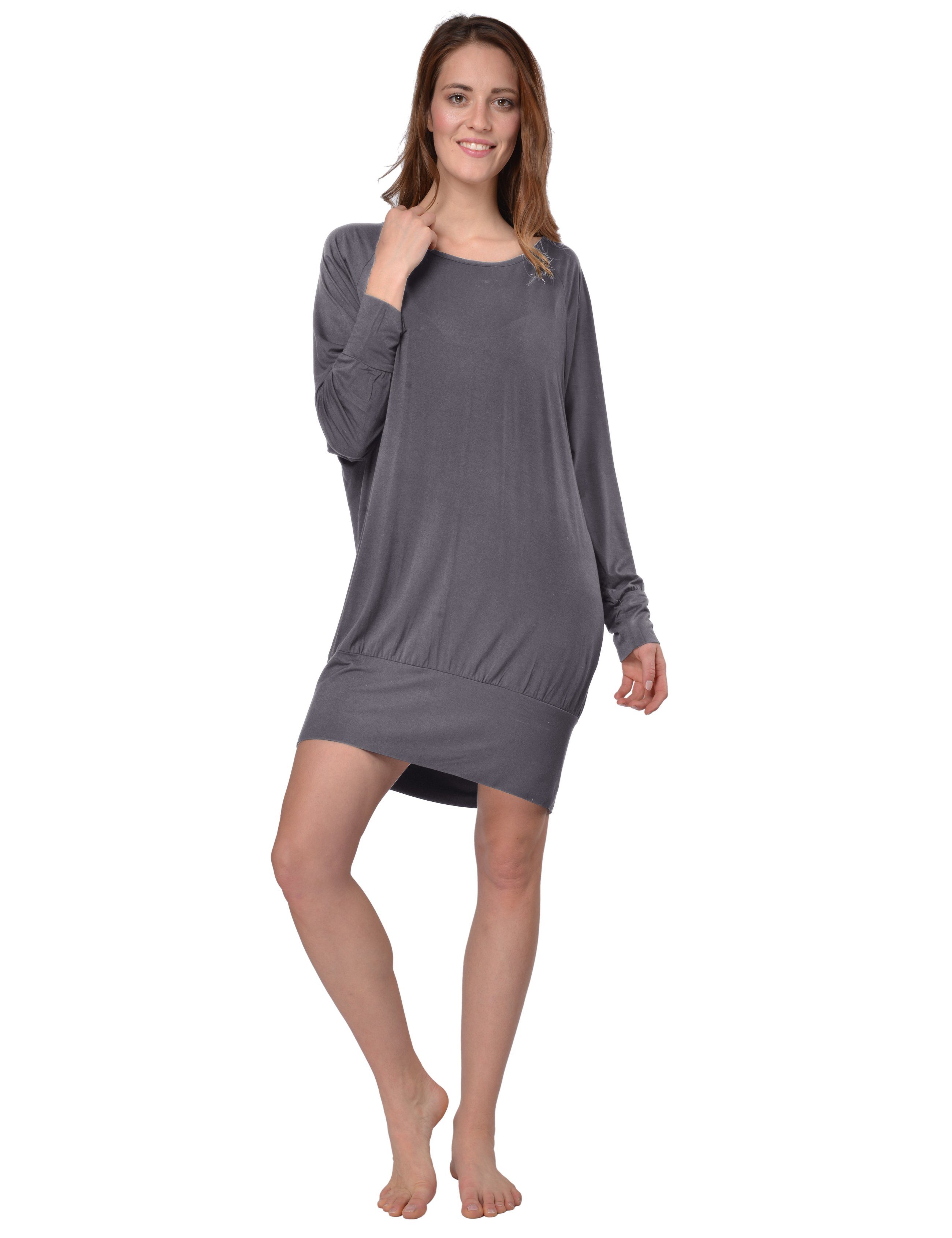 RAIKOU Nachthemd »Damen Sleepshirt / Langarm Nachtwäsche / Feines Damen  Etui Kleid / Jersey Dress« 3/4 -Ärmel online kaufen | OTTO