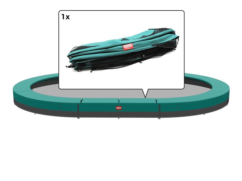 Trampolin-Randabdeckung Ersatzteil 350 cm oval grün - Grand Champion InGround Federabdeckung