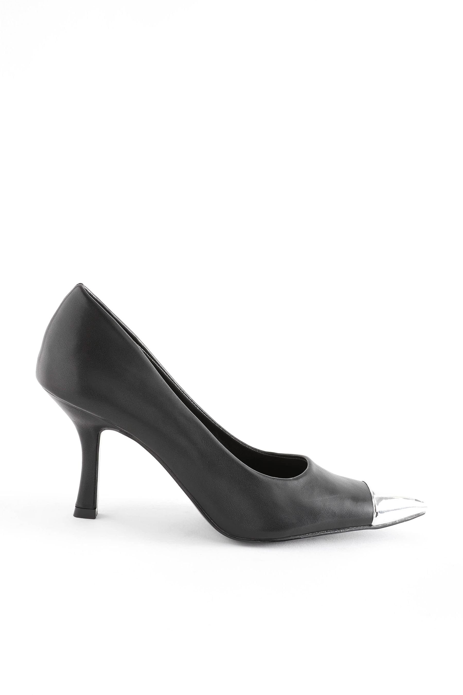 Next Black Pumps Forever Comfort® Metallic-Zehenkappe Pumps (1-tlg) mit